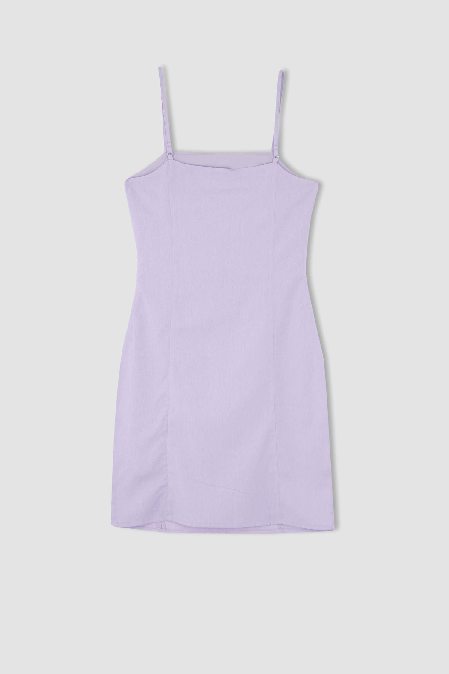 Платье мини А-силуэта на бретельках