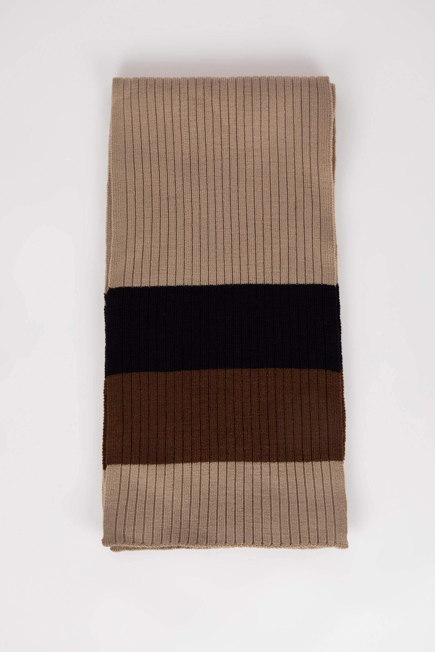 Ensemble écharpe et bonnet dégradés en tricot pour garçon