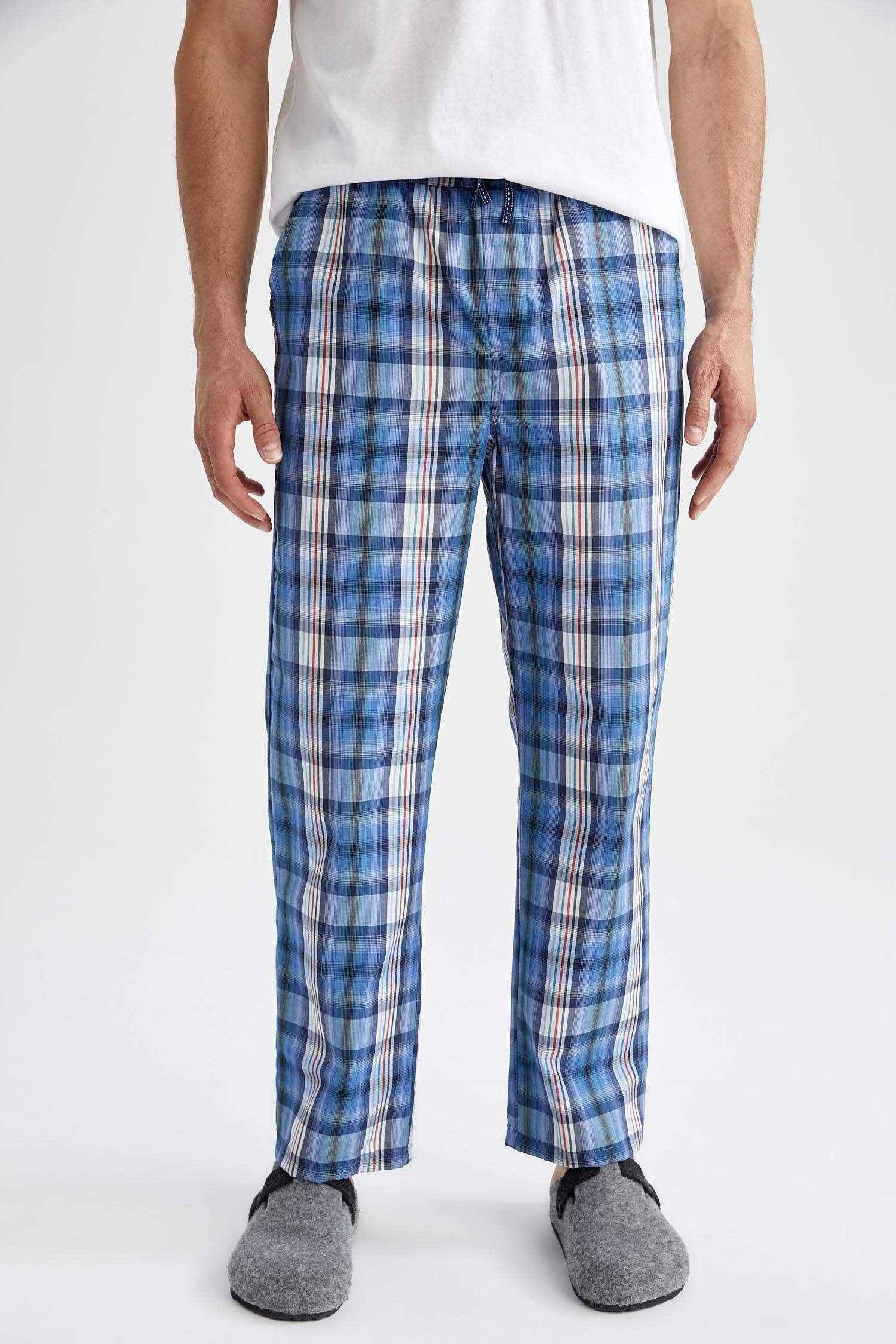 Defacto Fit Regular Fit Cepli Ekose Desenli Pijama Altı. 1