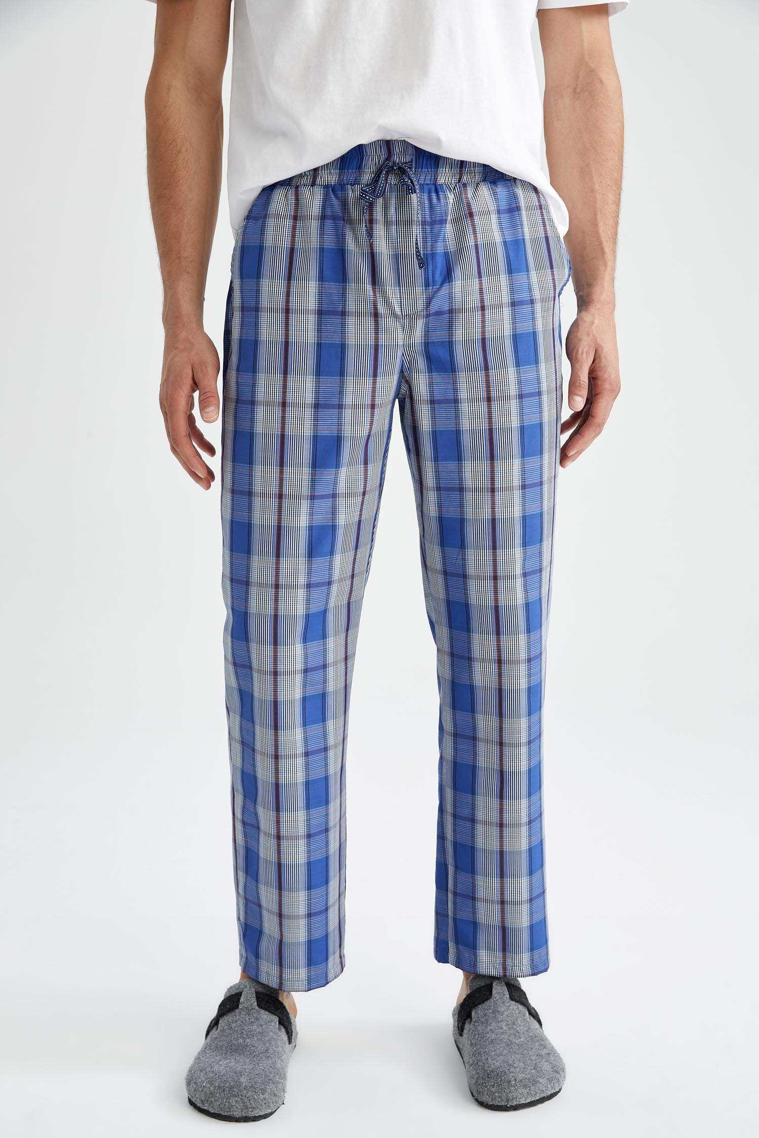 Defacto Fit Regular Fit Cepli Ekose Desenli Pijama Altı. 3