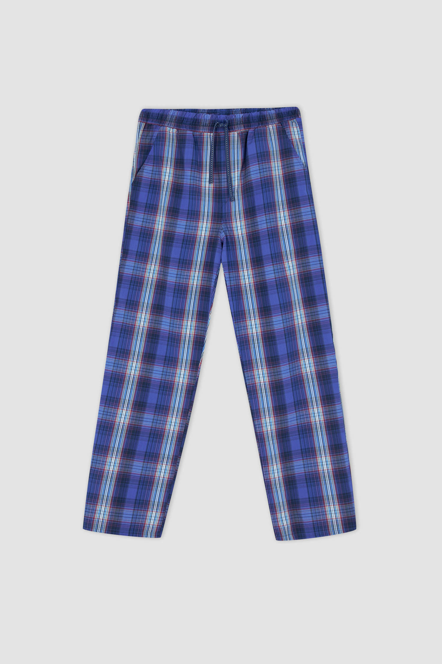 Defacto Regular Fit Ekose Desenli Pijama Takımı. 10