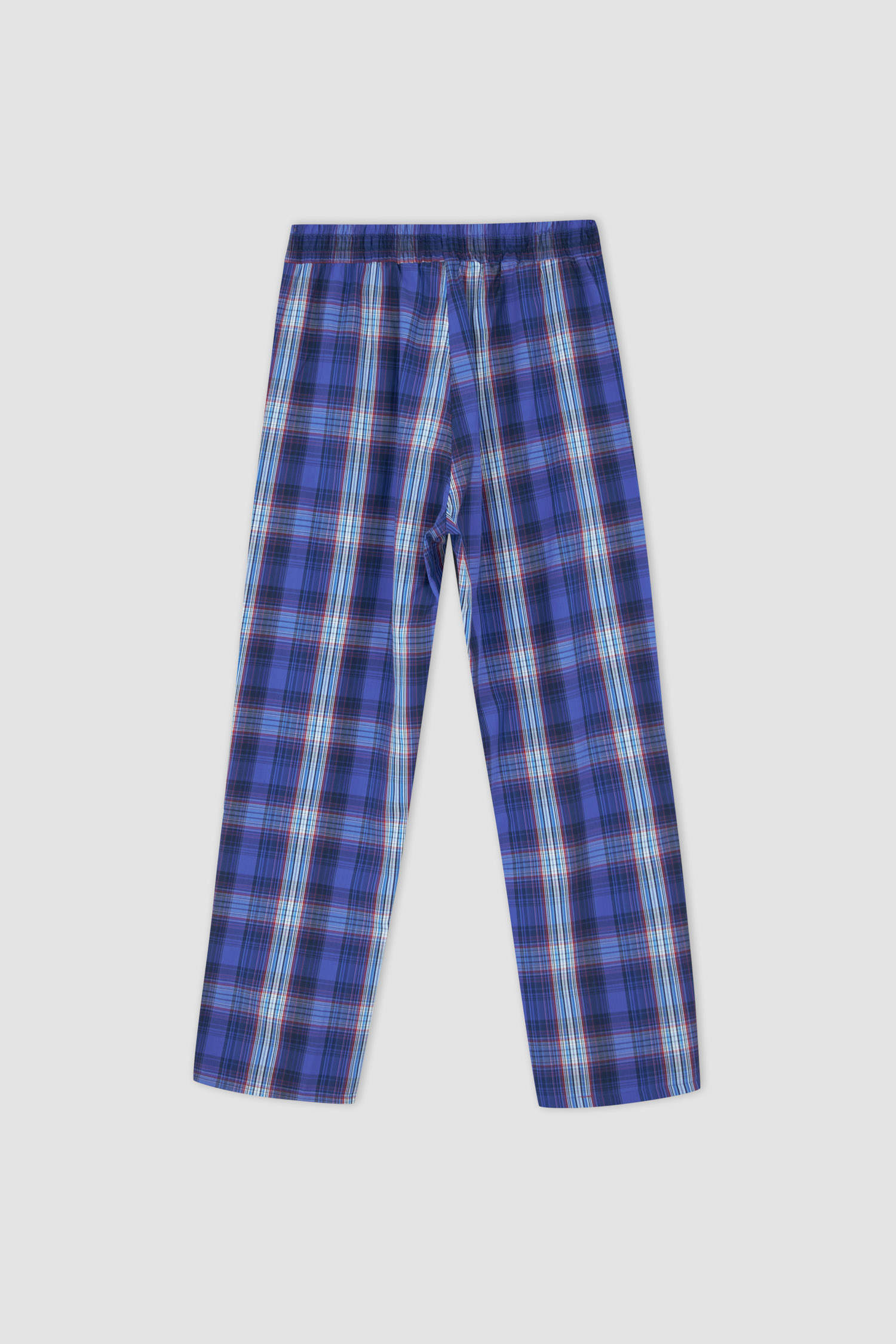 Defacto Regular Fit Ekose Desenli Pijama Takımı. 4