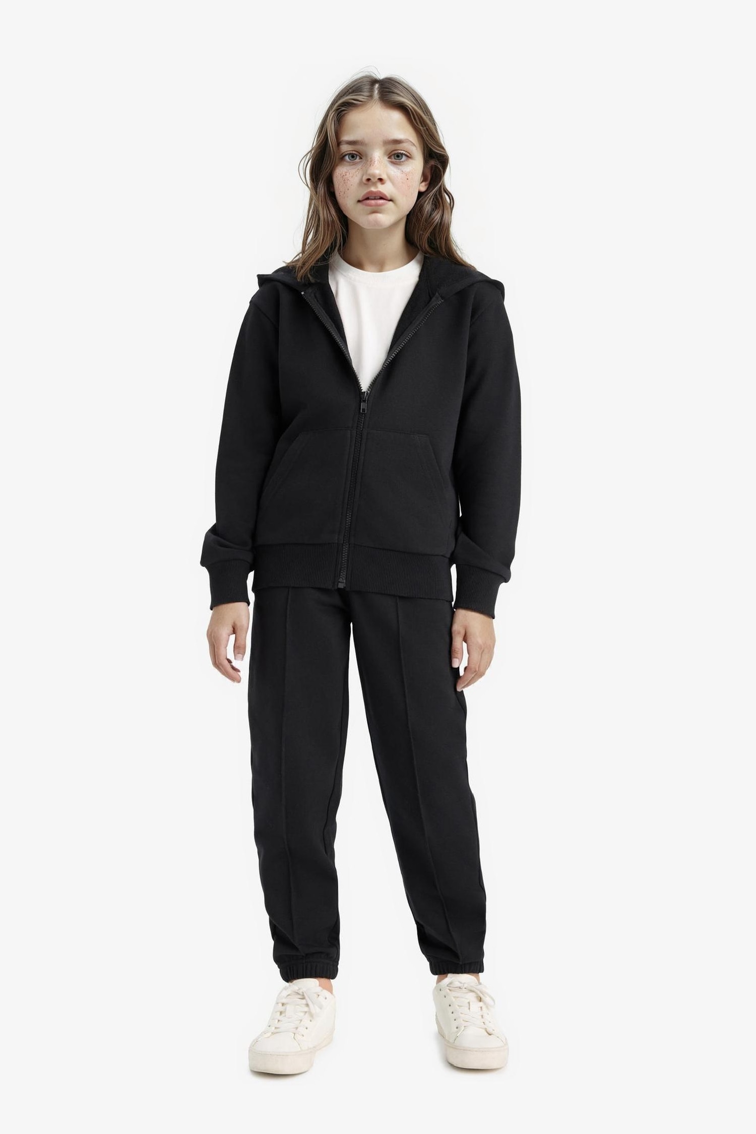 Girl Basic Elastic Waist Jogger Sweatpants