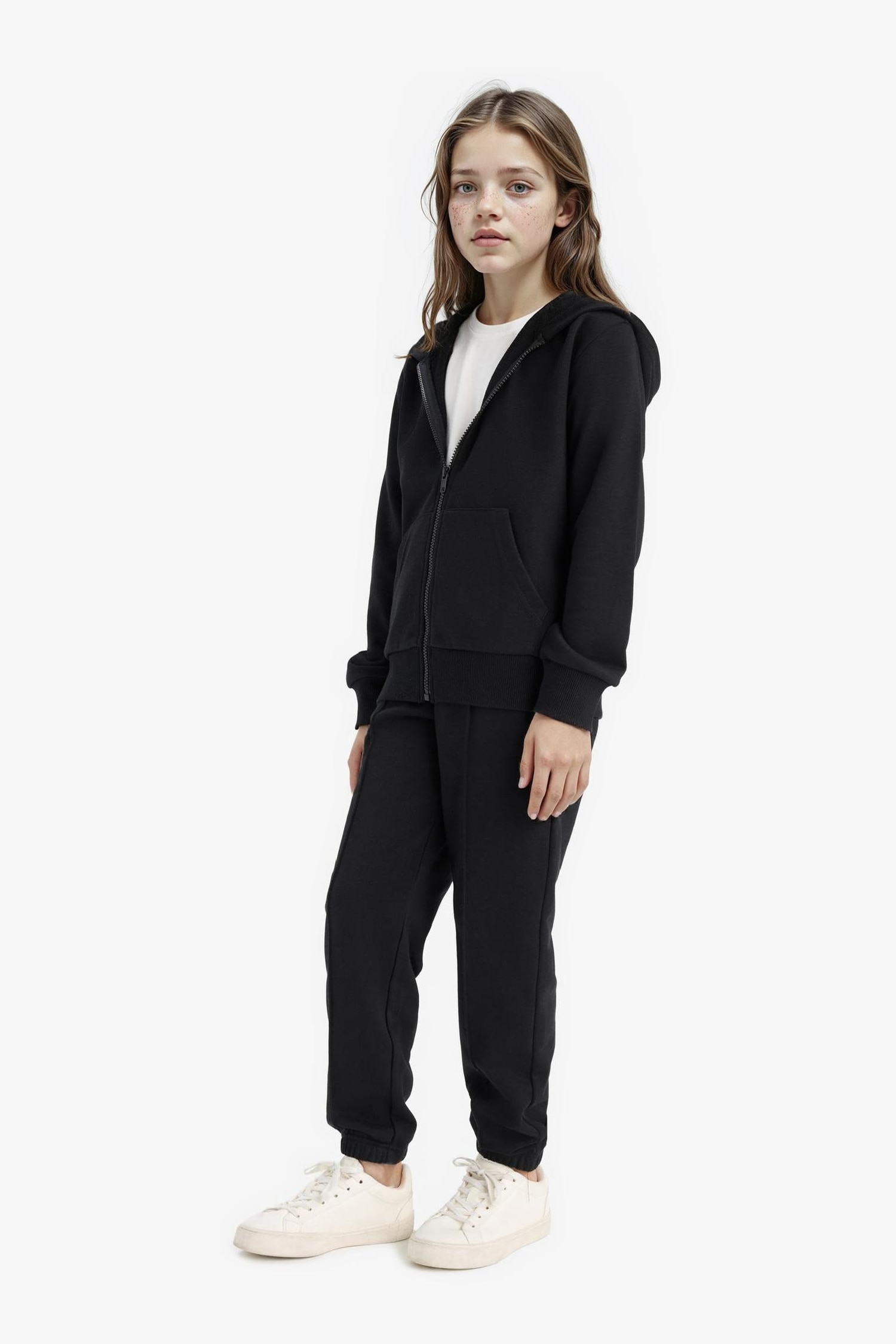 Girl Basic Elastic Waist Jogger Sweatpants