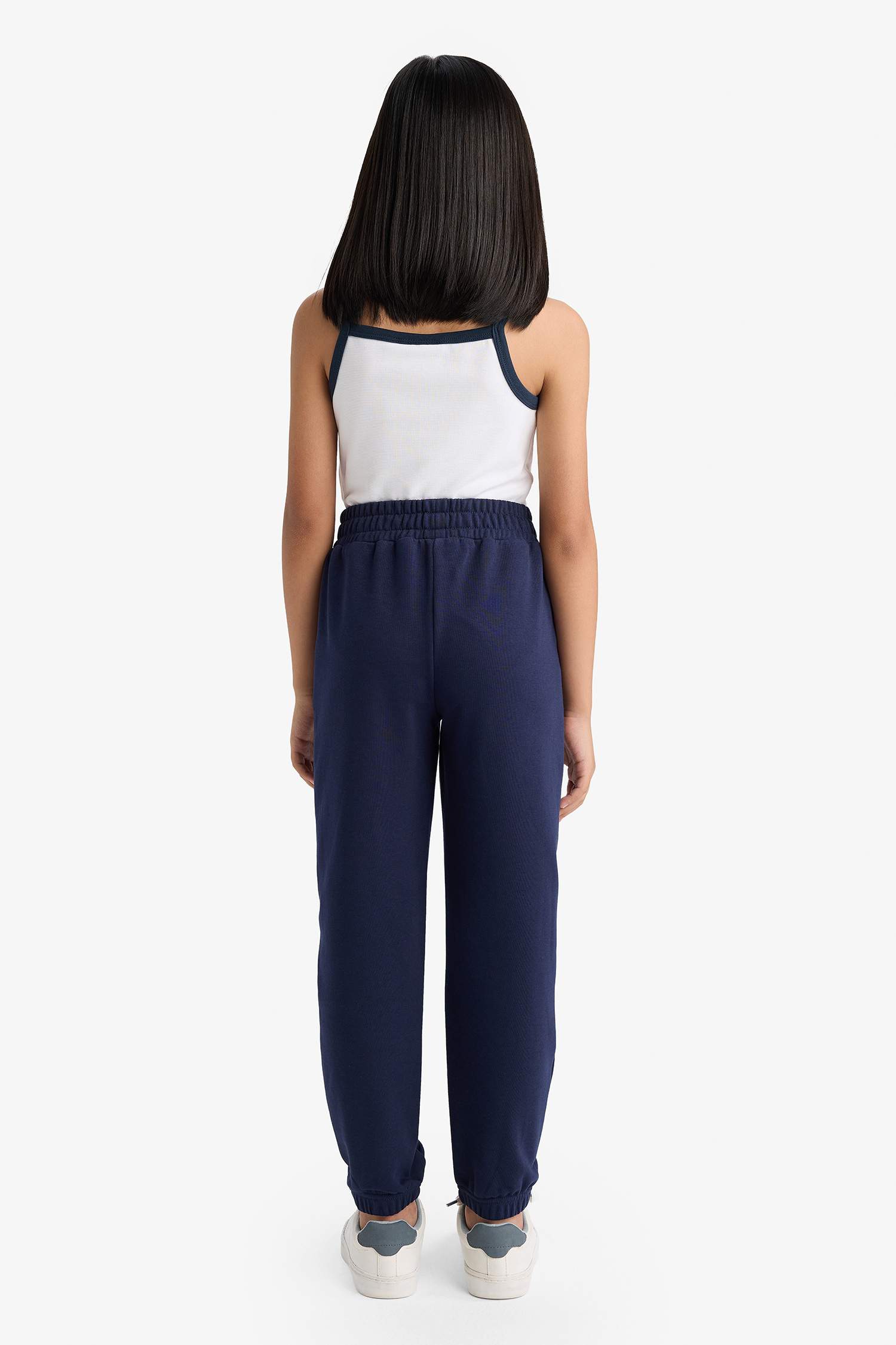 Kız Çocuk Beli Lastikli Basic Düz Okul Jogger Eşofman Altı
