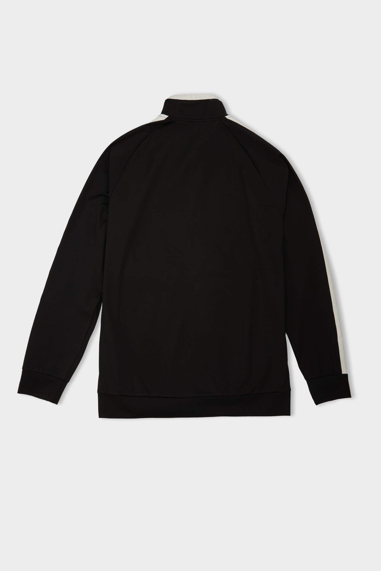 DeFactoFit Standart Fit Fermuarlı Dik Yaka Skuba Dalgıç Kumaş Cepli Sporcu Sweatshirt