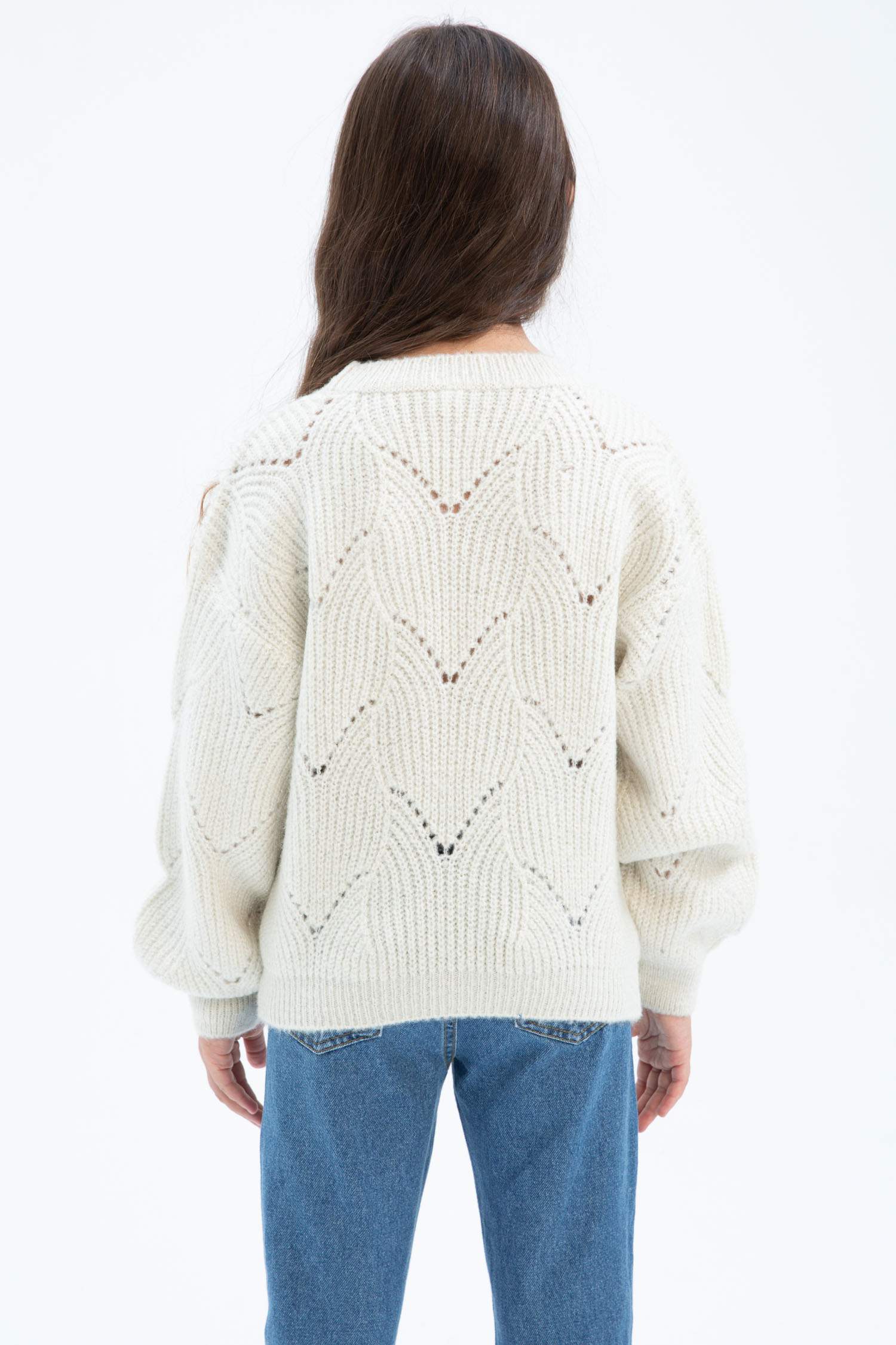 Қыздарға қалыпты пішім Пулловер