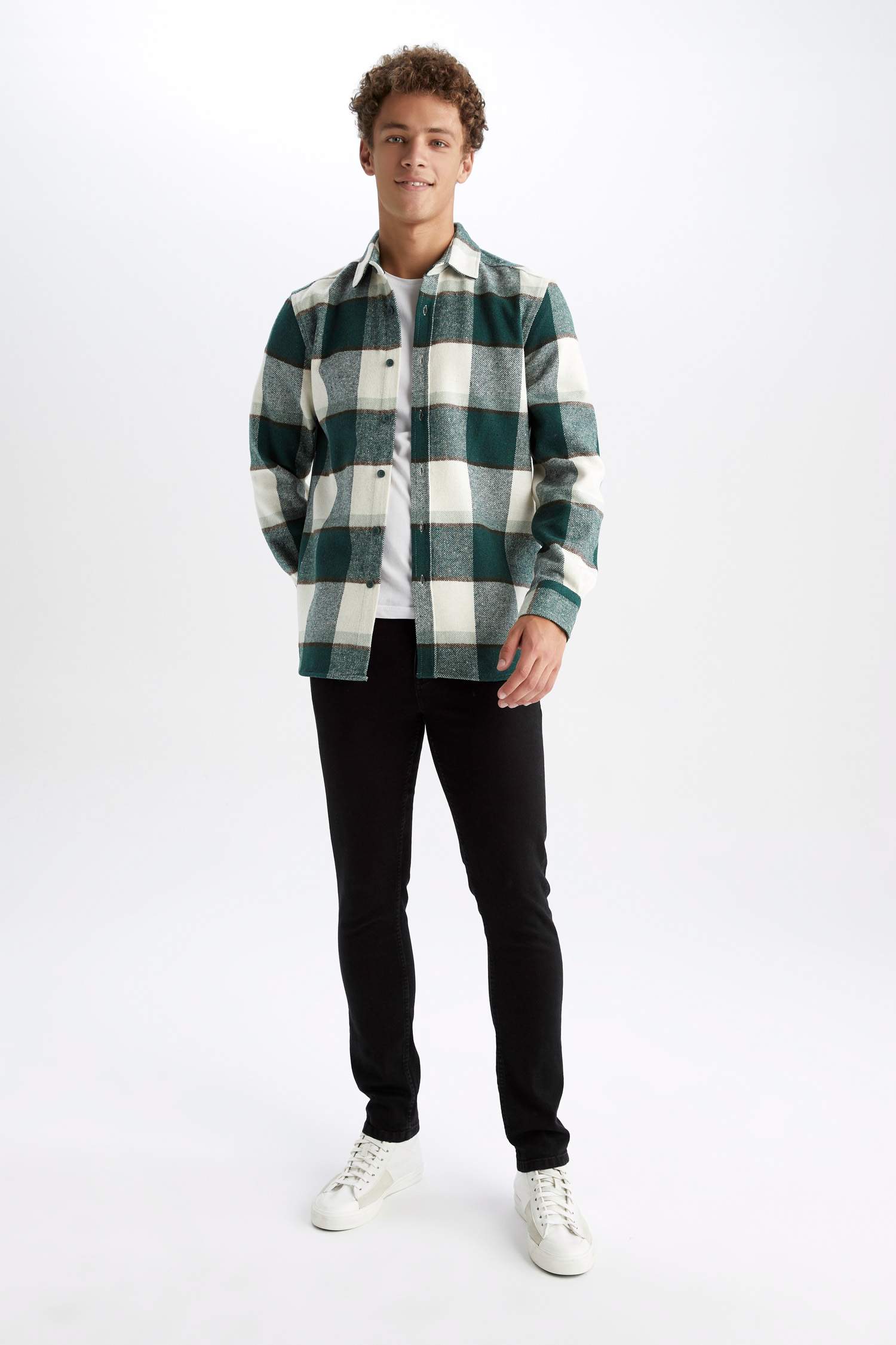 Chemise Columbia Homme Manches Longues, Motif Plaid Marron – Taille L, Idéale Randonnée