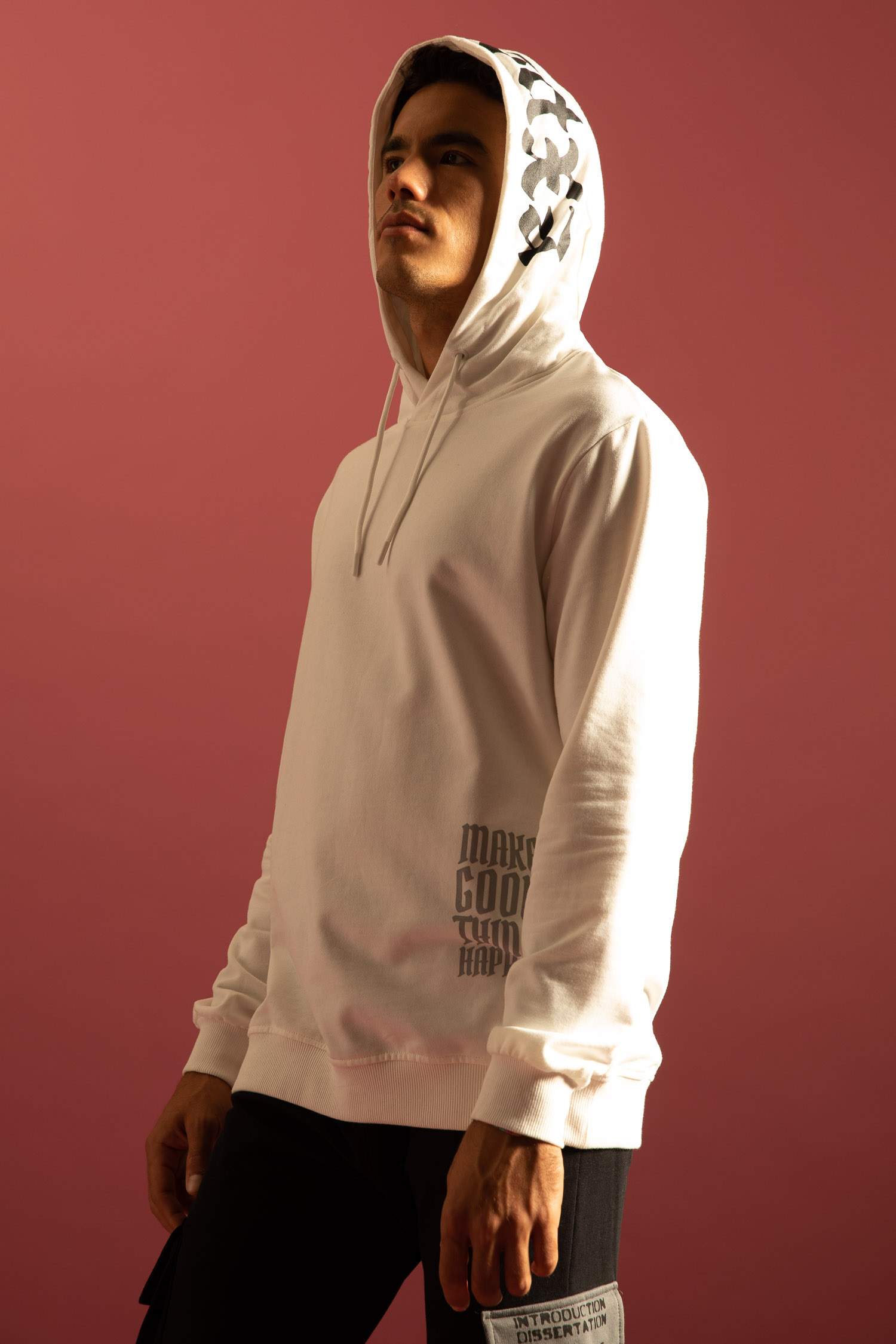 Ecru MAN Regular Fit Hooded Thin Fabric 