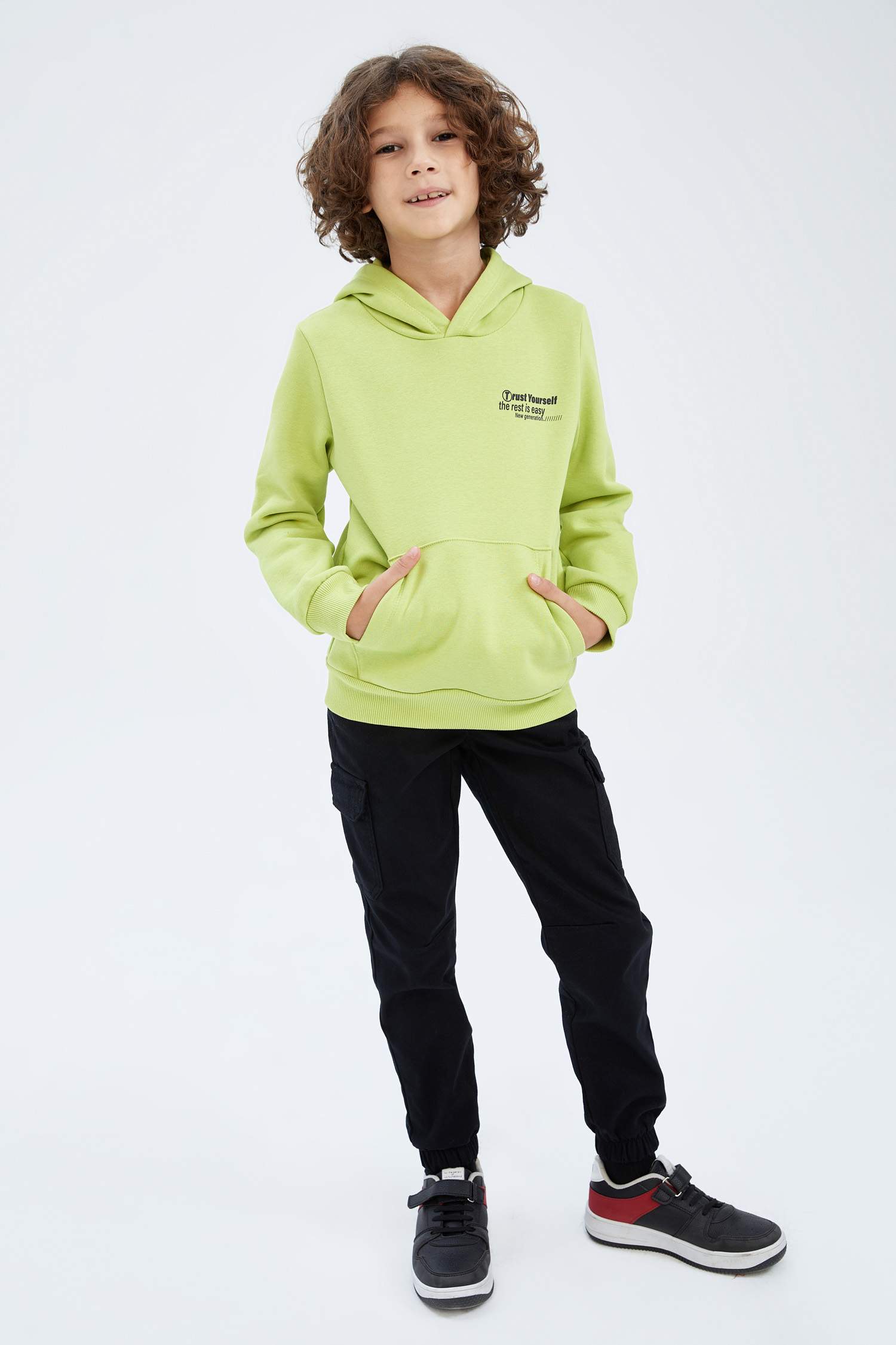 Ұлдарға карго джоггер габардин Шалбар