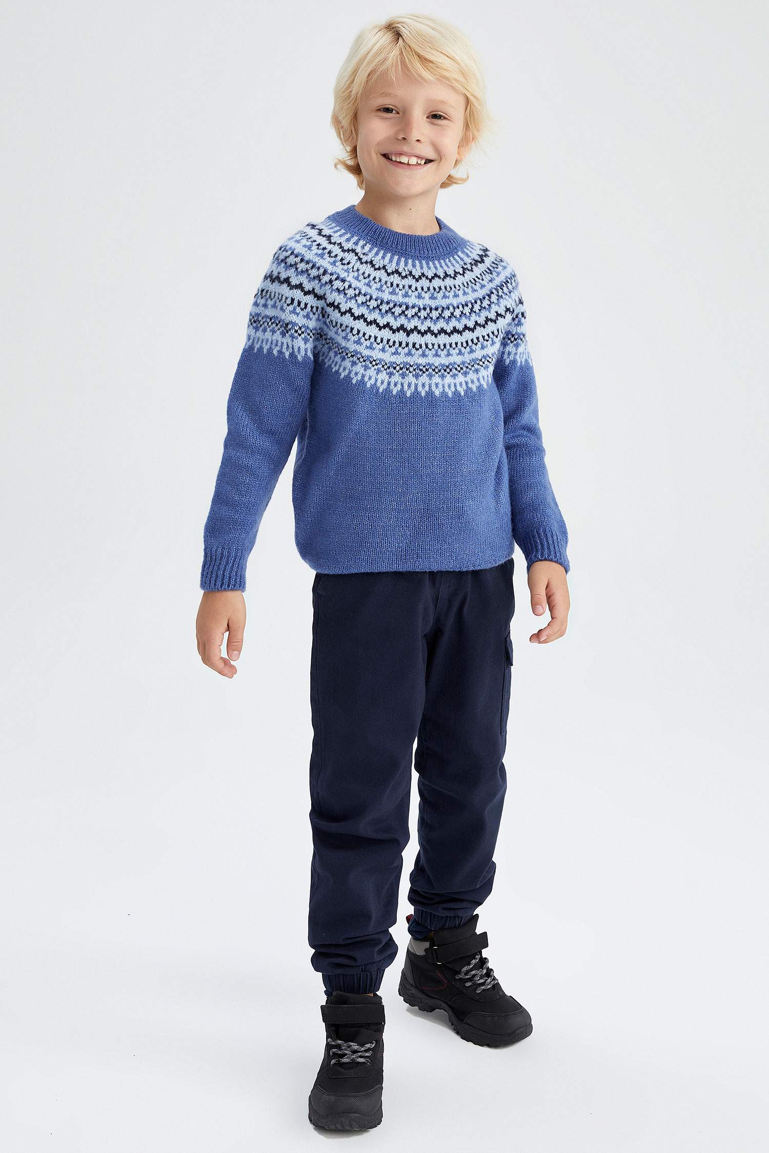 Брюки джоггеры из габардина для мальчиков