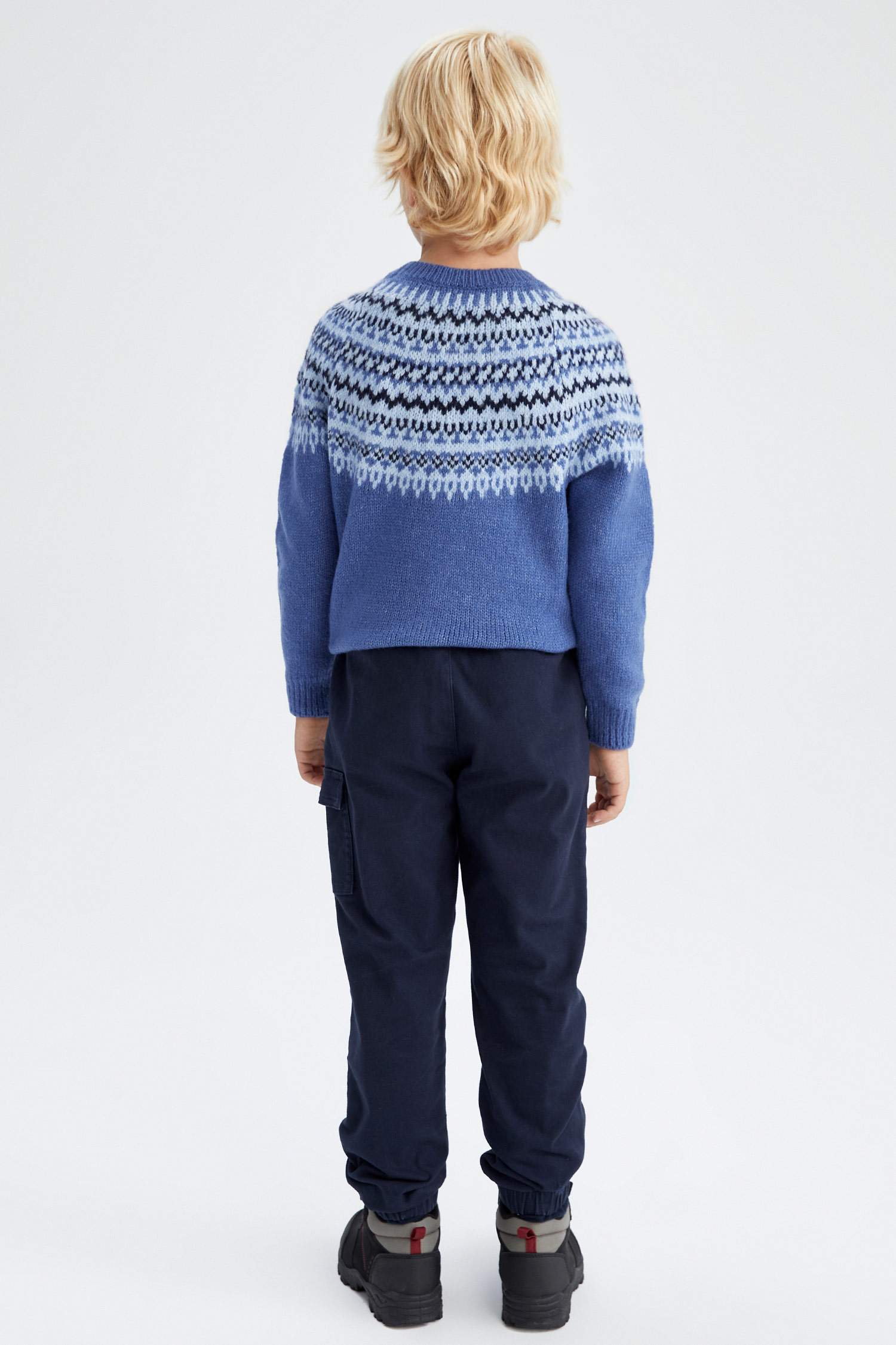 Брюки джоггеры из габардина для мальчиков