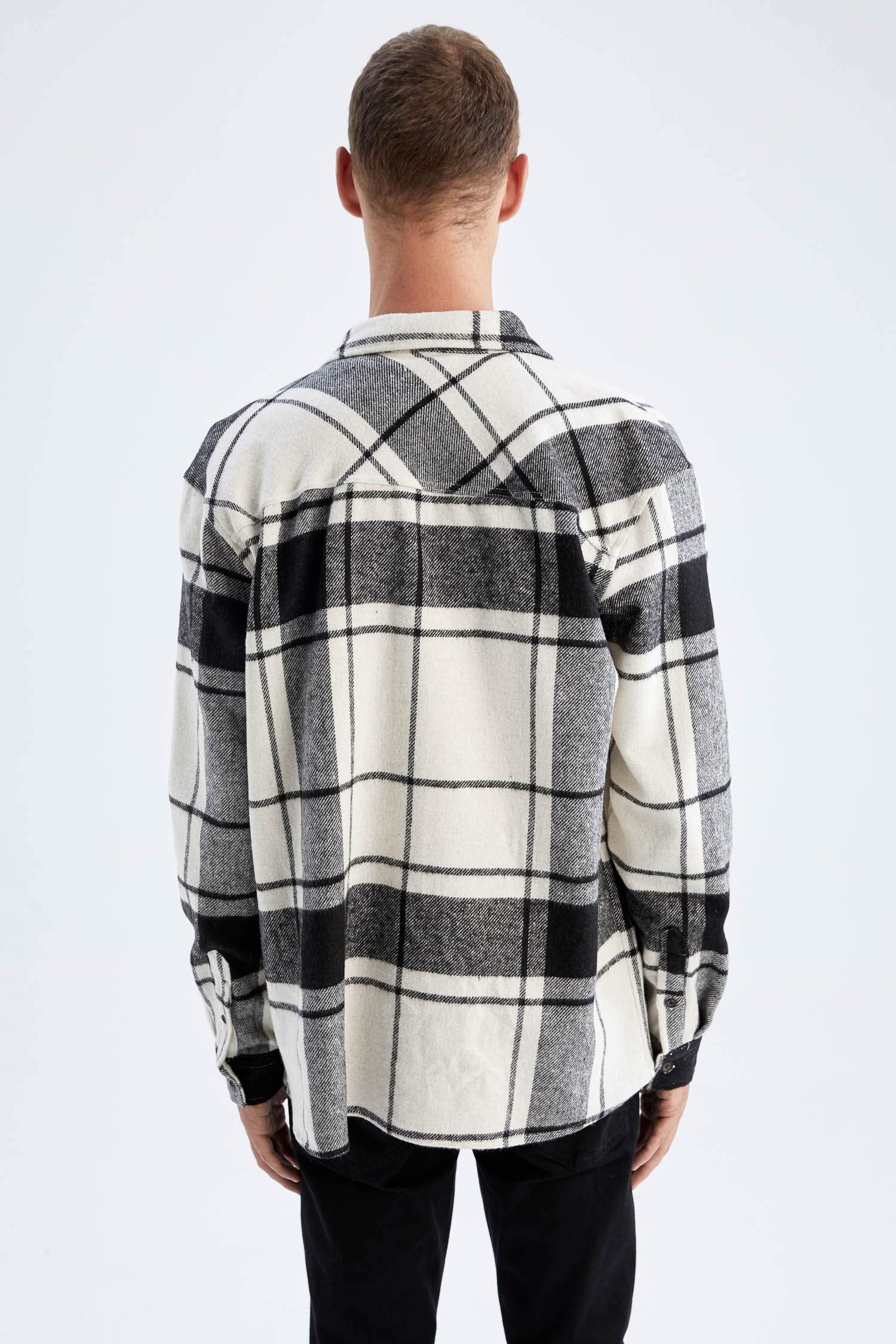 Relax Fit Checkered Flannel Reversible 