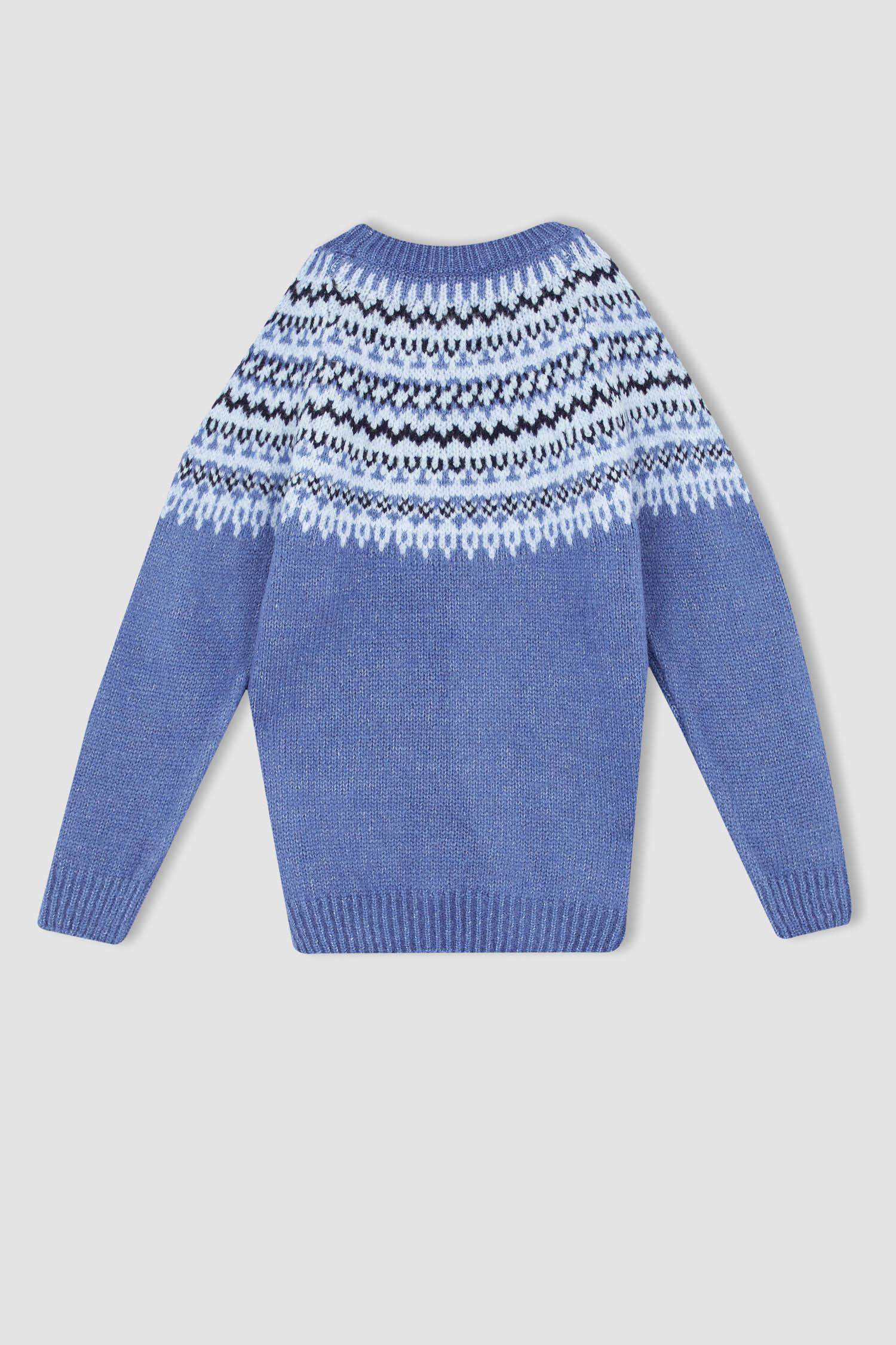 Свитер с круглым вырезом для мальчиков