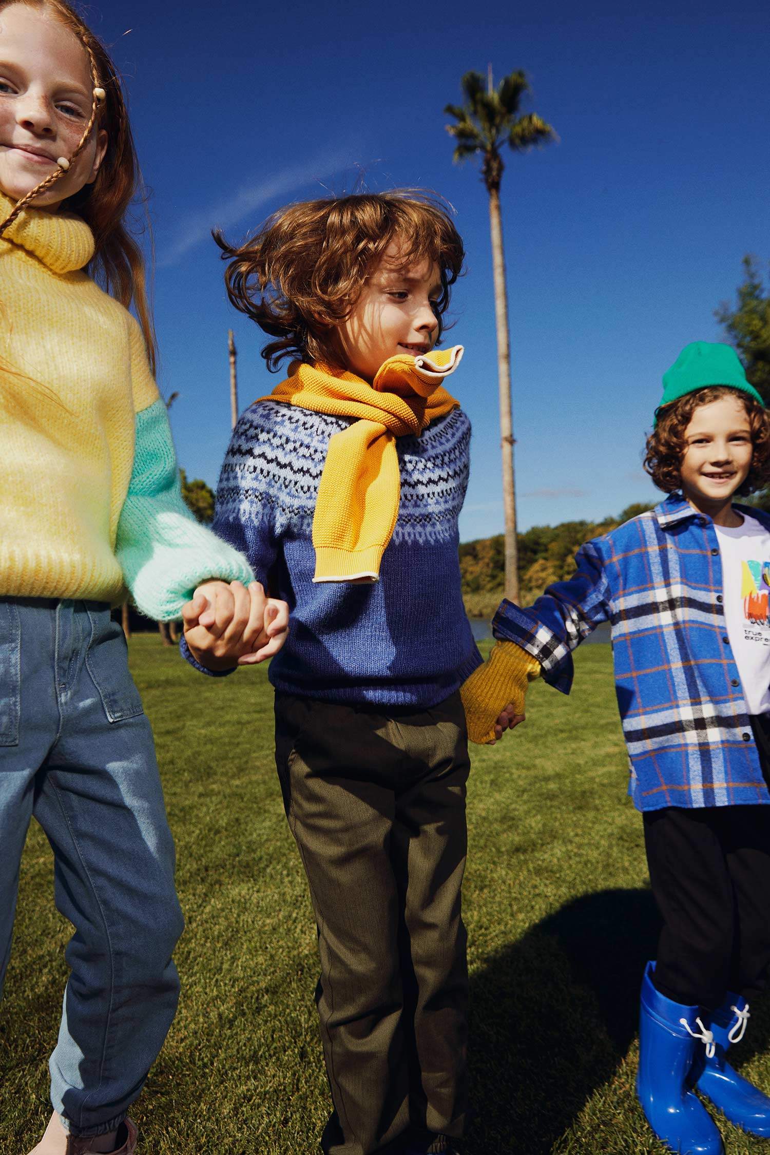 Свитер с круглым вырезом для мальчиков