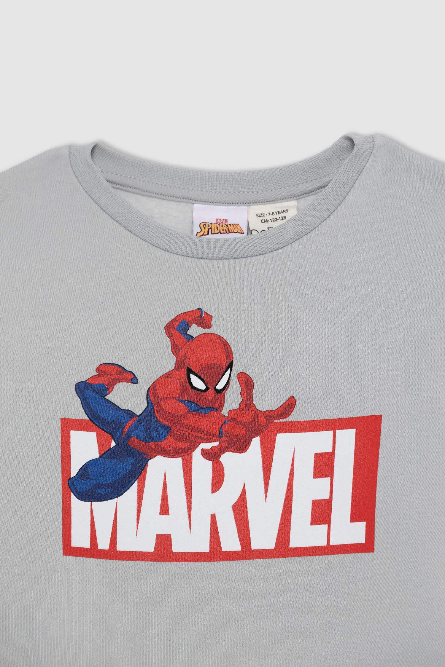 Grey Boys &amp; Teens Regular Fit Spiderman Licensed Crew Neck Sweatshirt ...