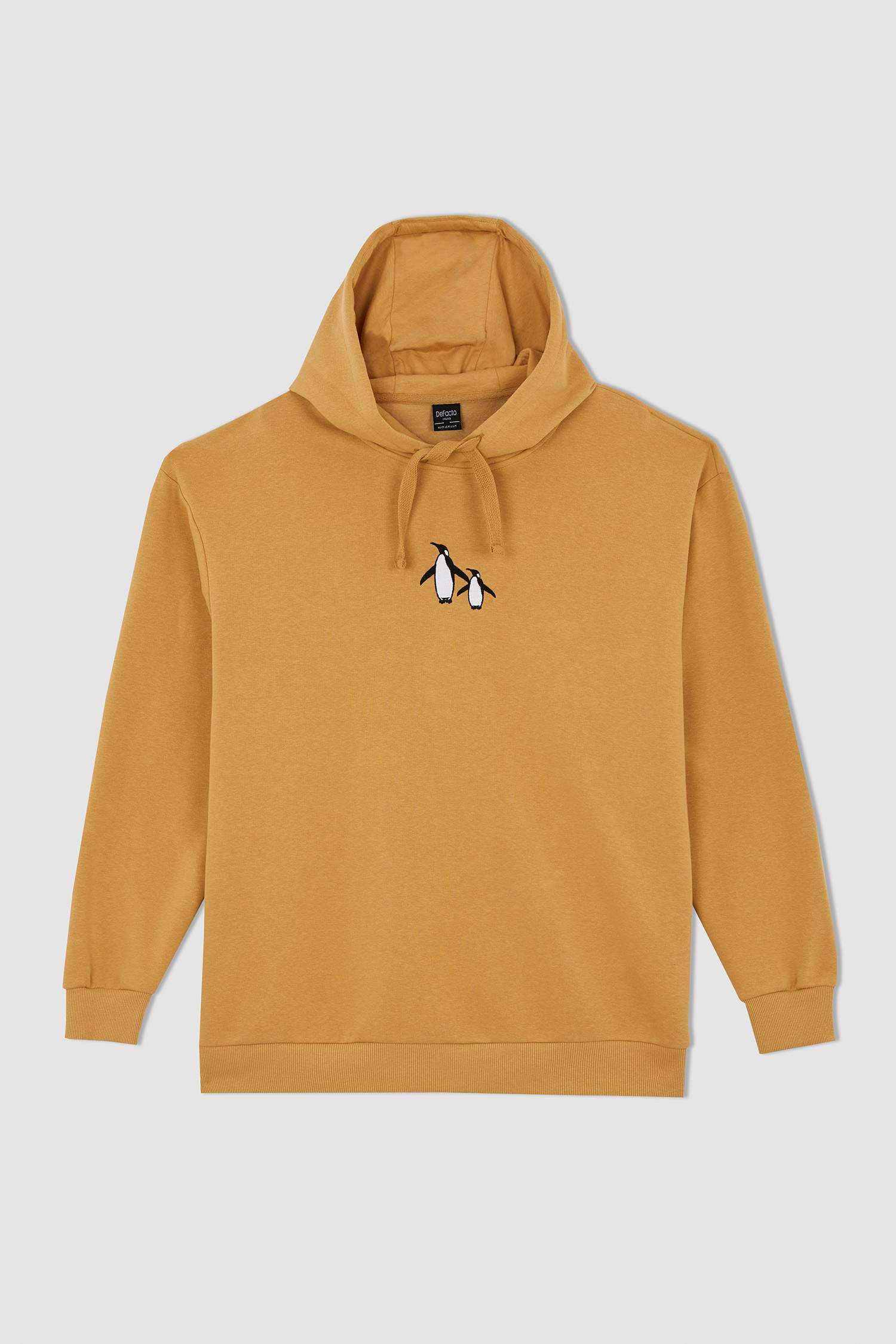 Свитшот квадратного кроя с капюшоном с принтом для мужчин