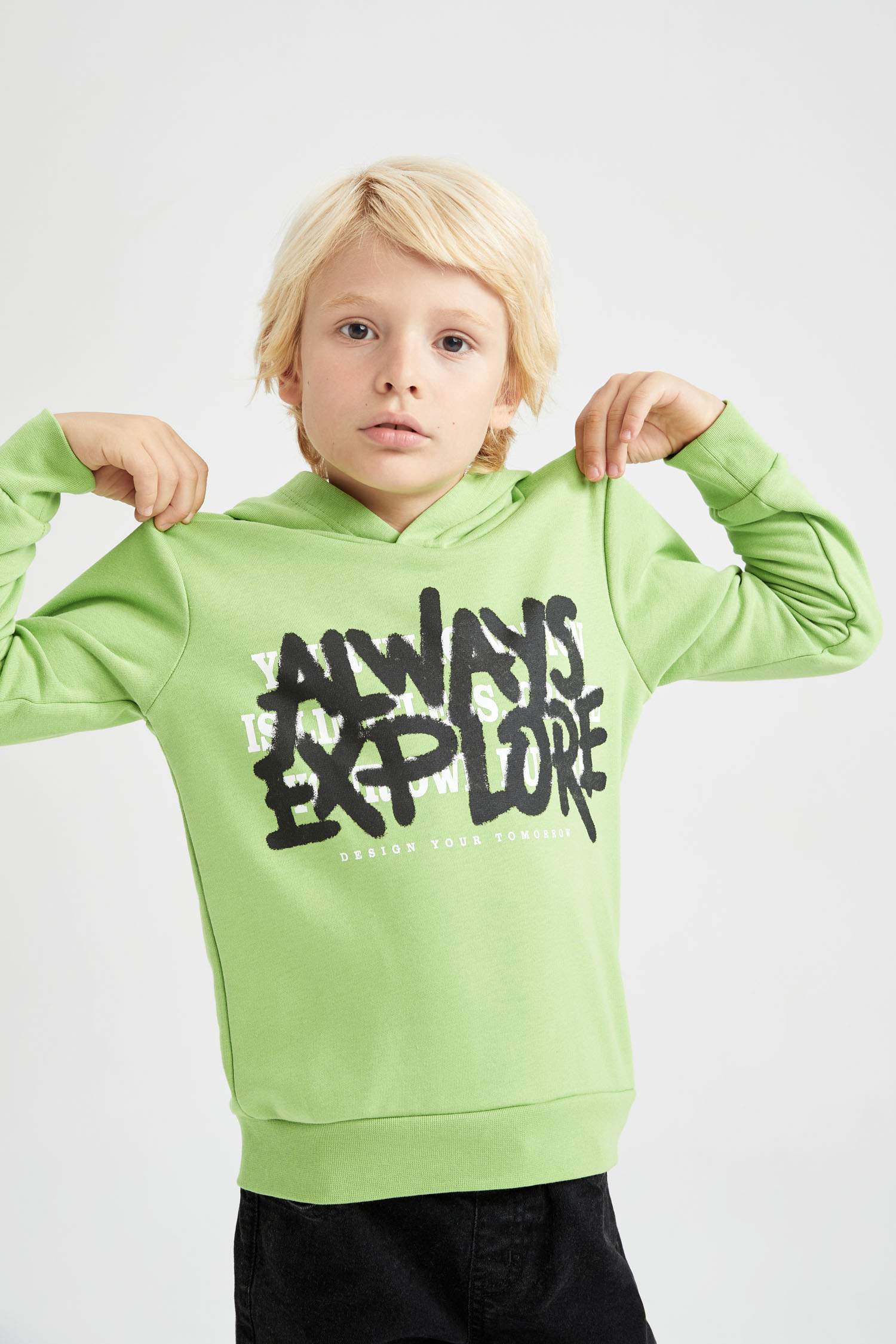 Sweat- Shirt Coupe Régulière À capuche