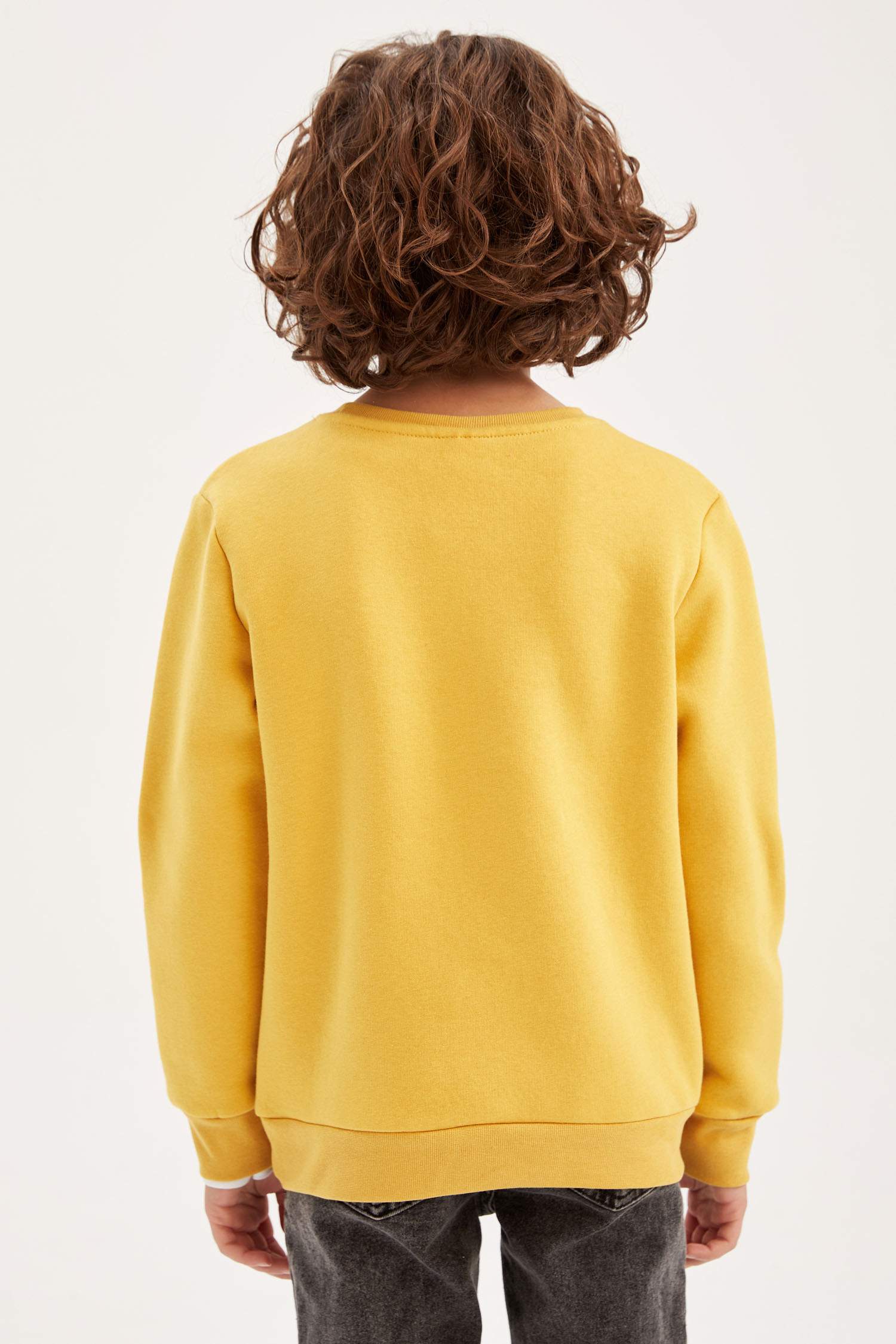 Свитшот стандартного кроя из плотной ткани для мальчиков