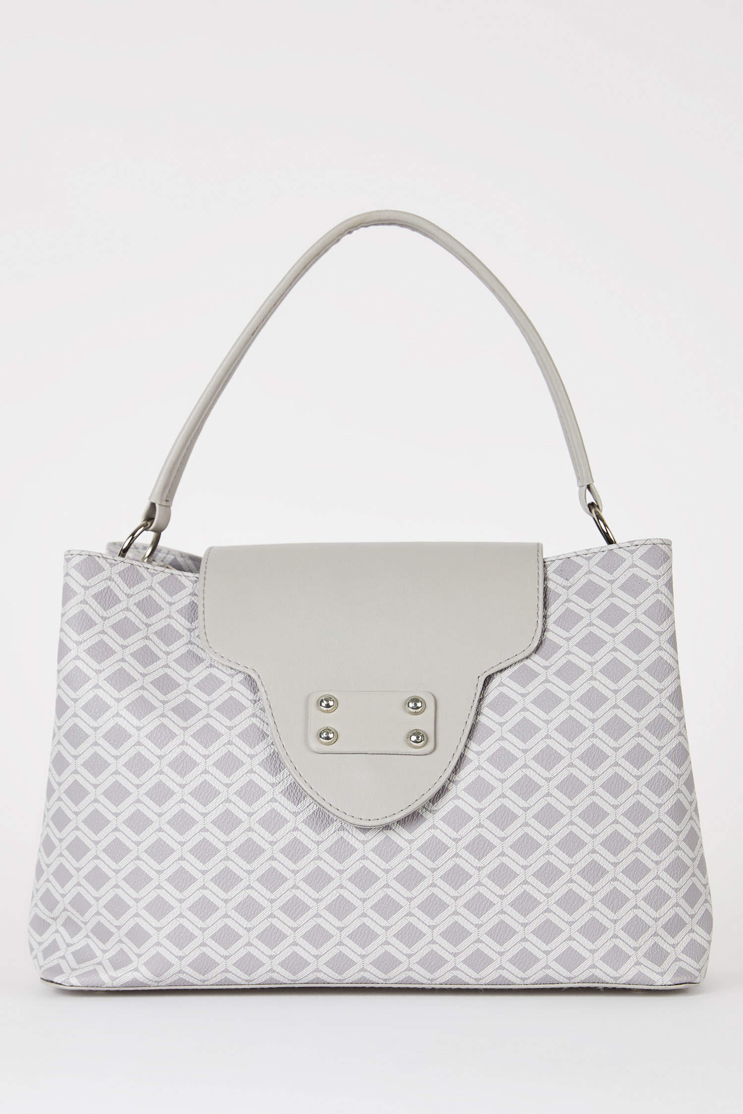 Grey WOMAN Women's Faux Leather Clutch Bag 2522580 | DeFacto