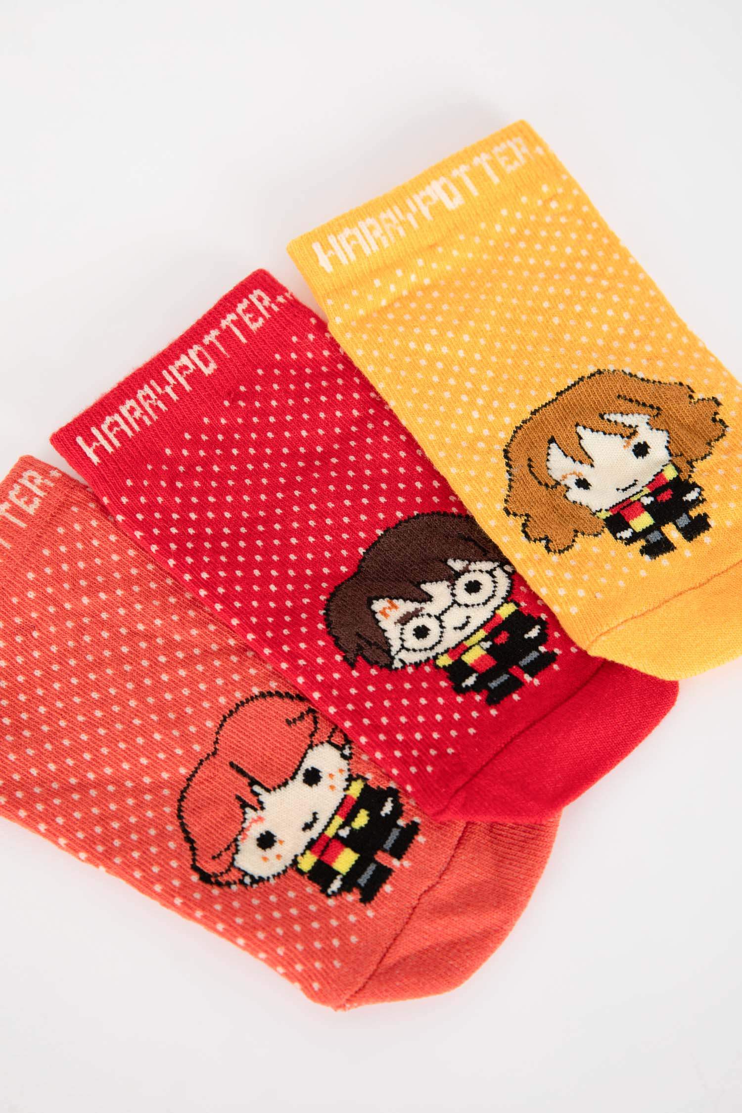 Girl Harry Potter 3-pack Cotton Booties Socks