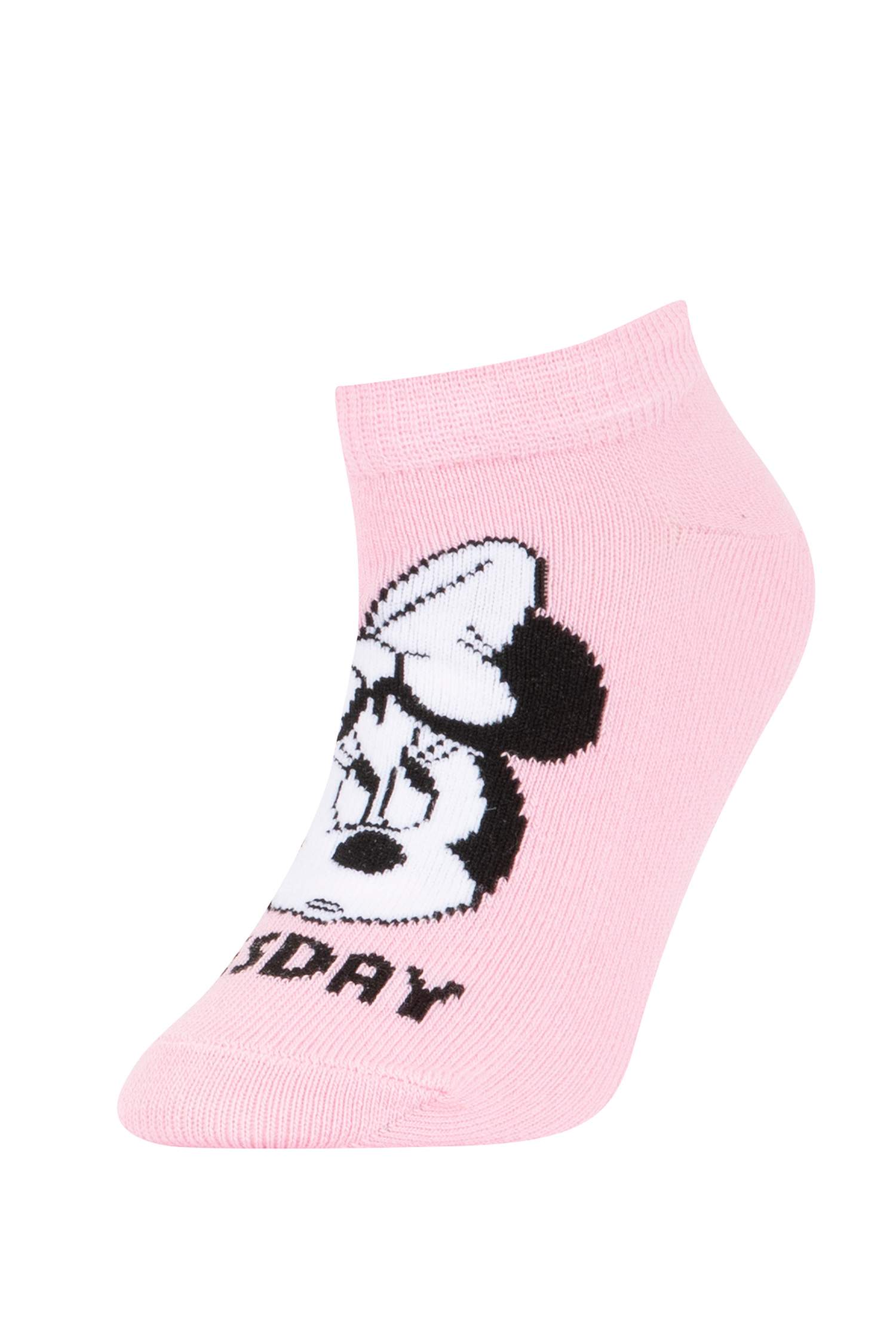 Chaussettes Courtes Coton 5 Mickey & Minnie (Standard Characters) Fille