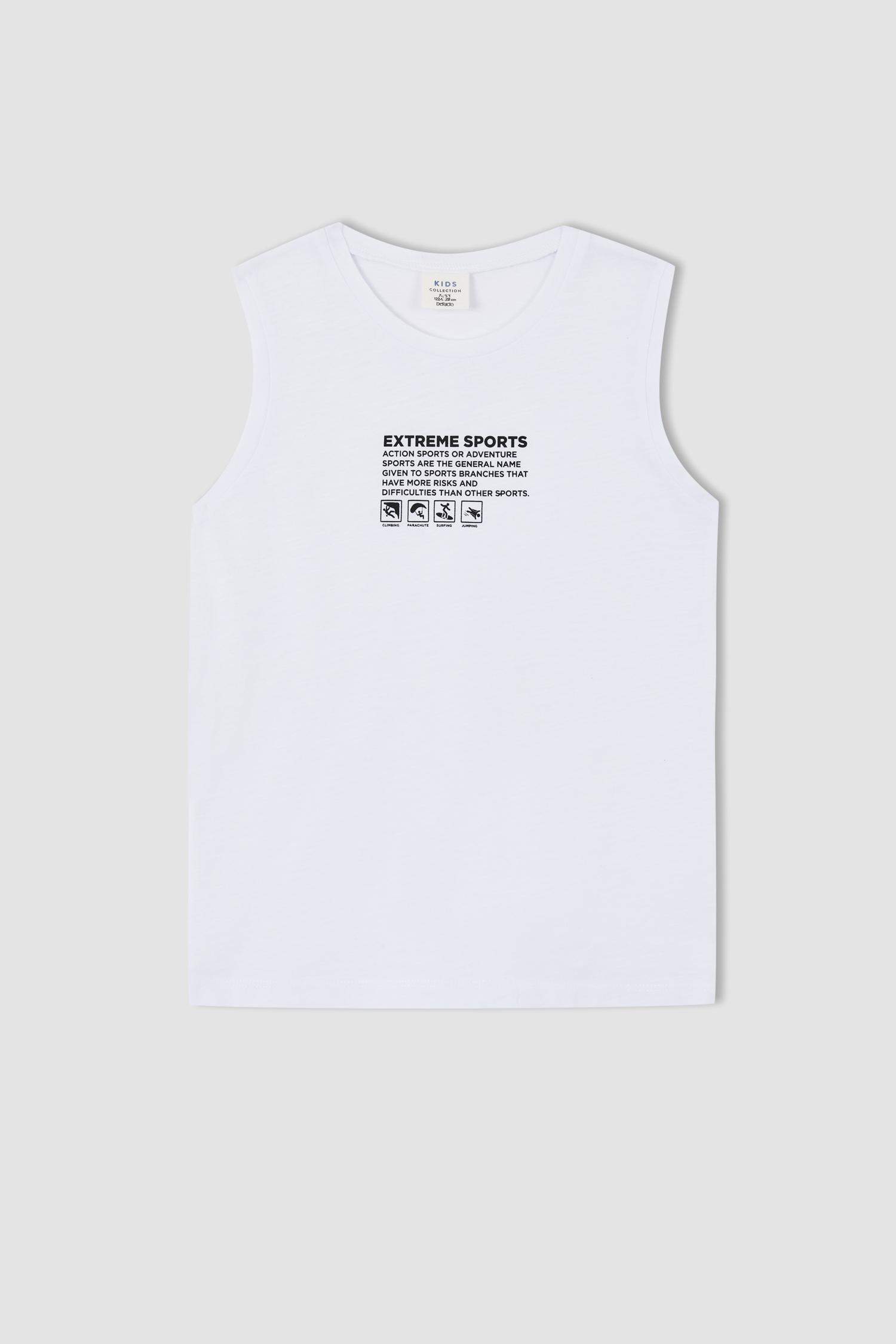 White Boys & Teens Boy Crew Neck Singlet 2523542 | DeFacto