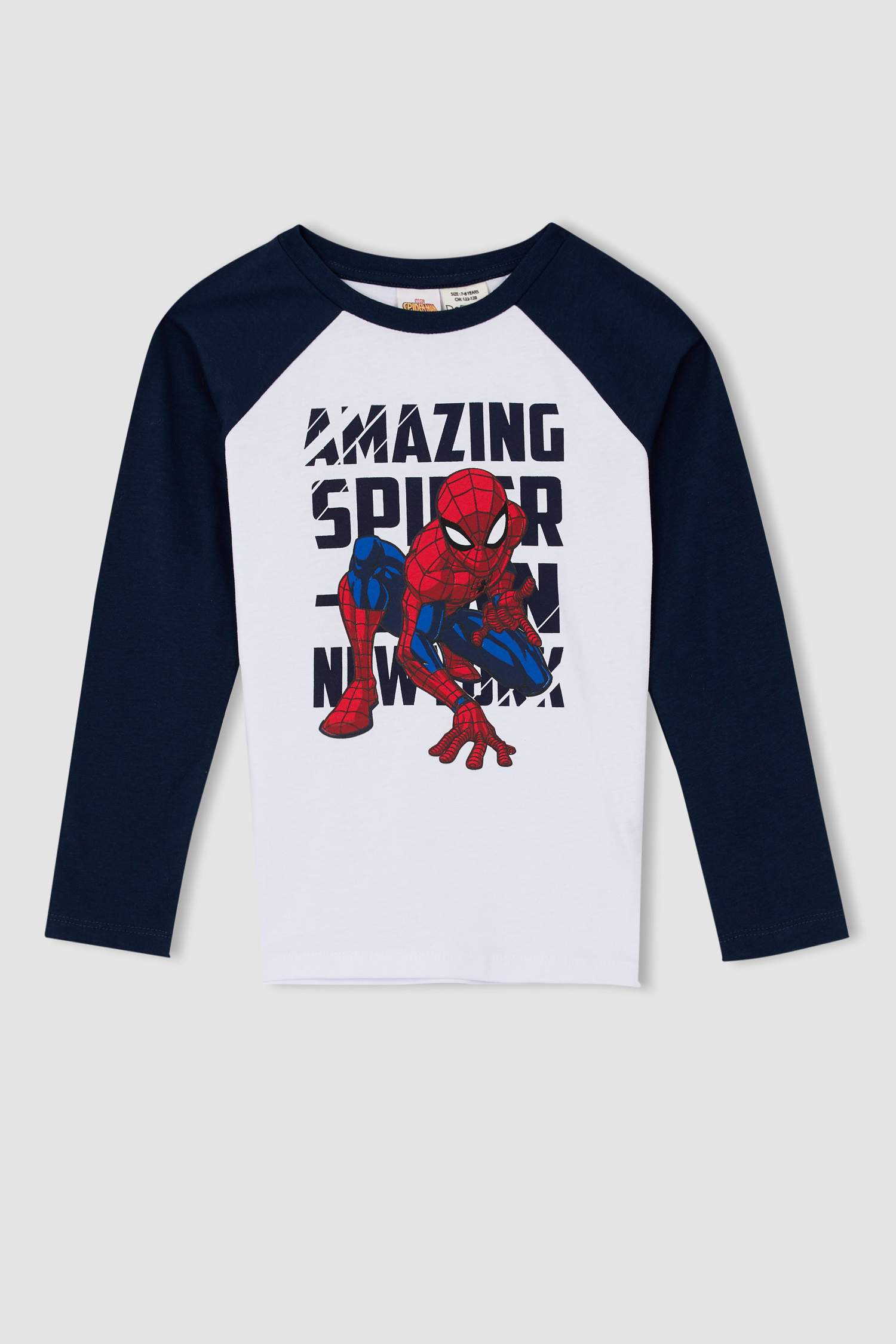 Regular Fit Spiderman Licensed Long Sleeve T-Shirt