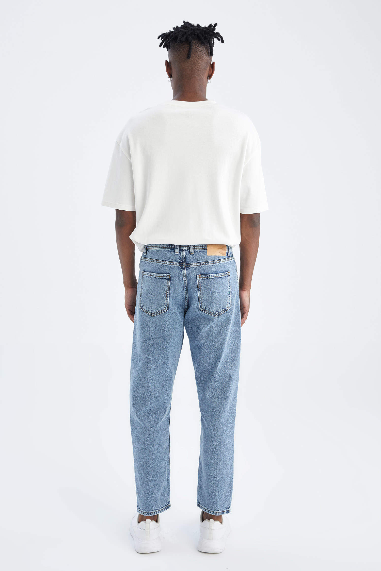 Defacto 90's Slim Fit Normal Bel Jean Pantolon. 5