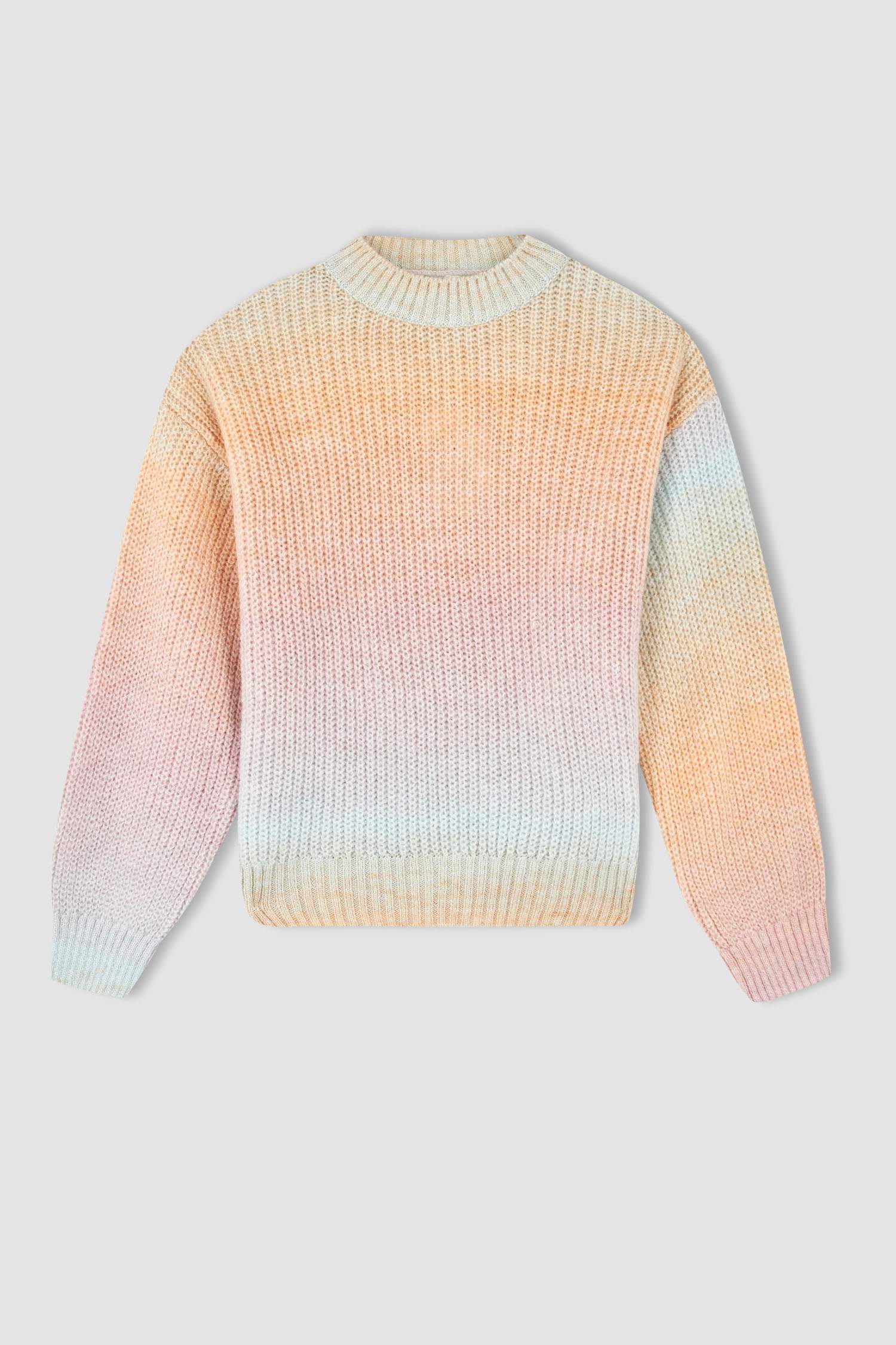 Свитер с круглым вырезом для девочек