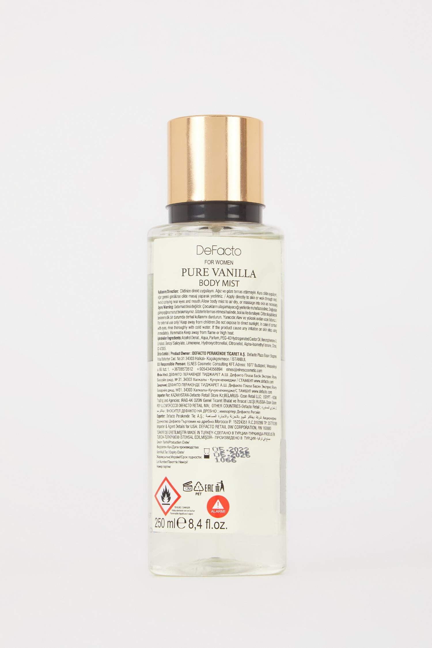 Спрей для тела Pure Vanılla фруктовый для женщин 250 мл