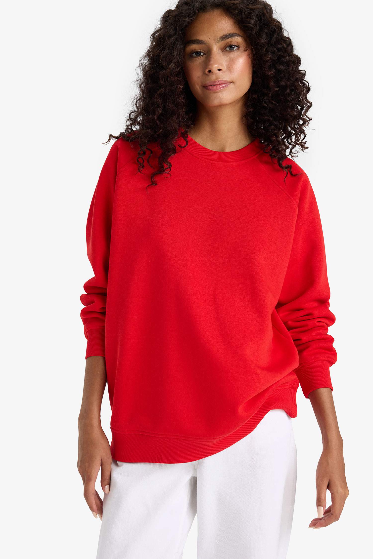 Oversize Fit Basic Sweatshirt