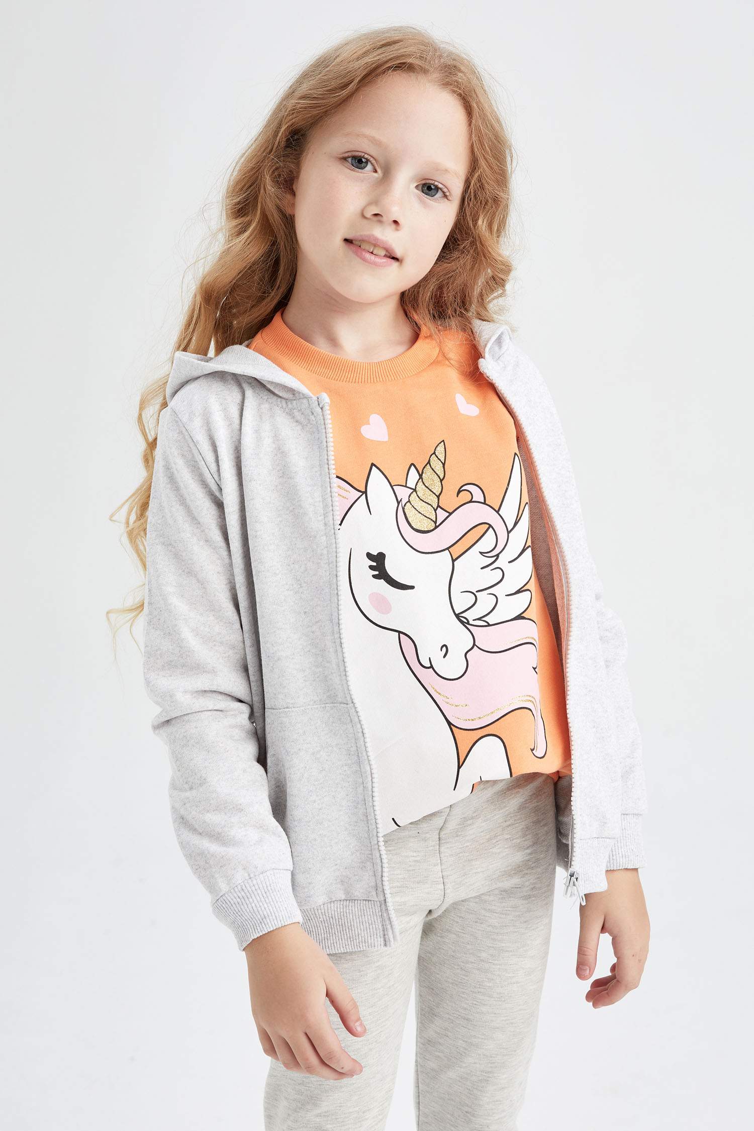 Кардиган с капюшоном для девочек, Школьная коллекция