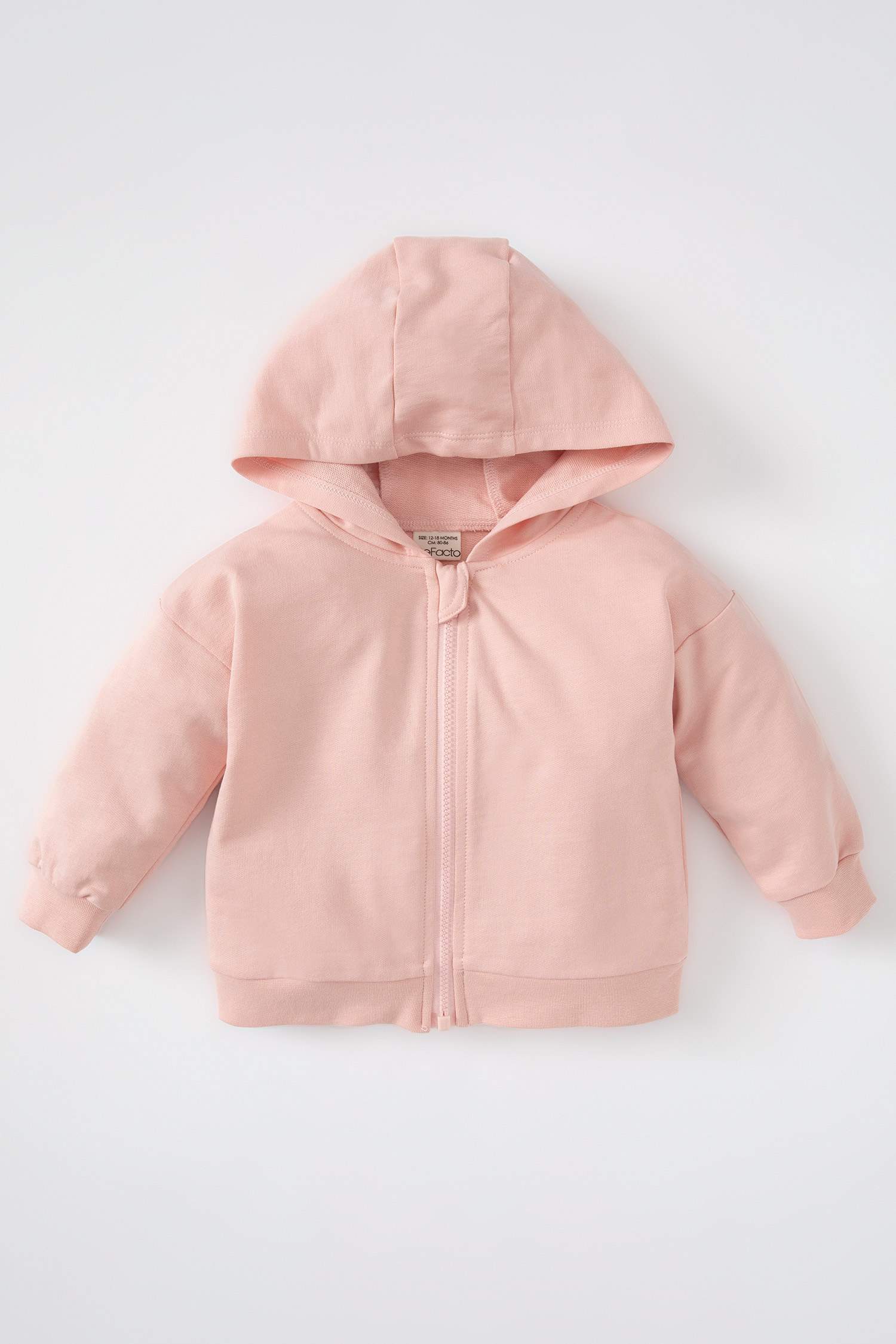 Orange BABY GIRL Regular Fit Hooded Cardigan 2547594 DeFacto