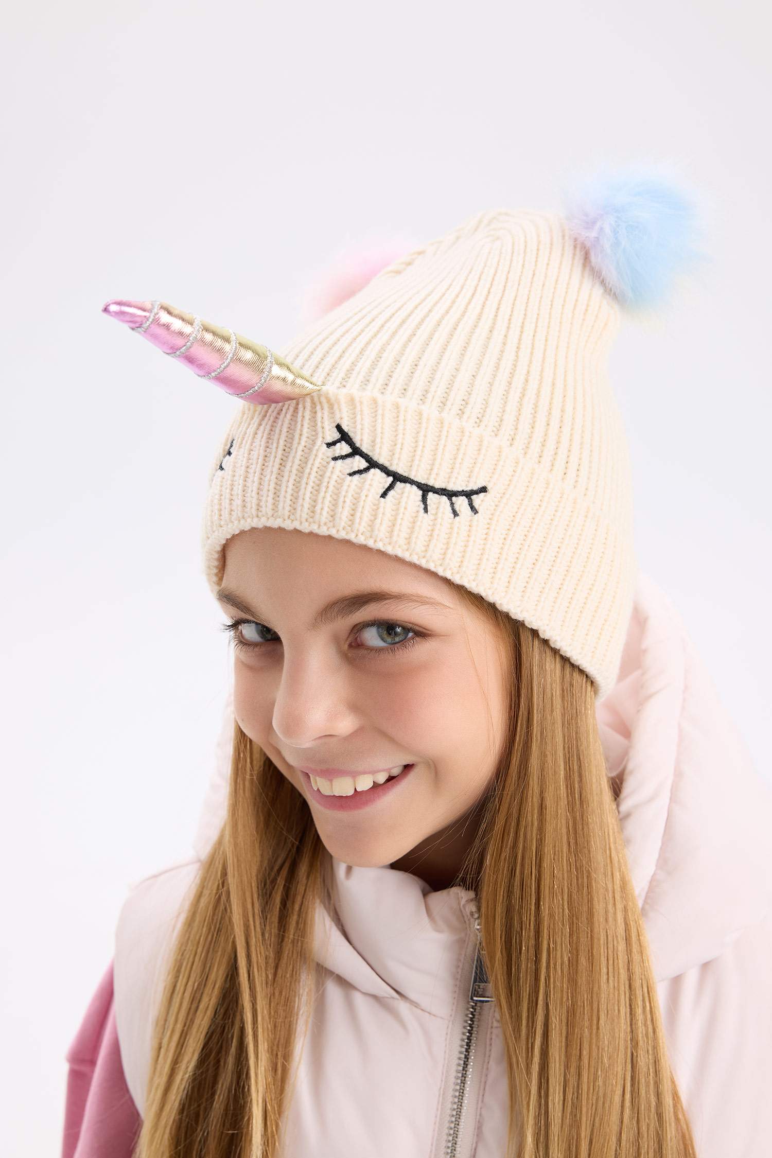 Kız Çocuk Ponponlu Bere