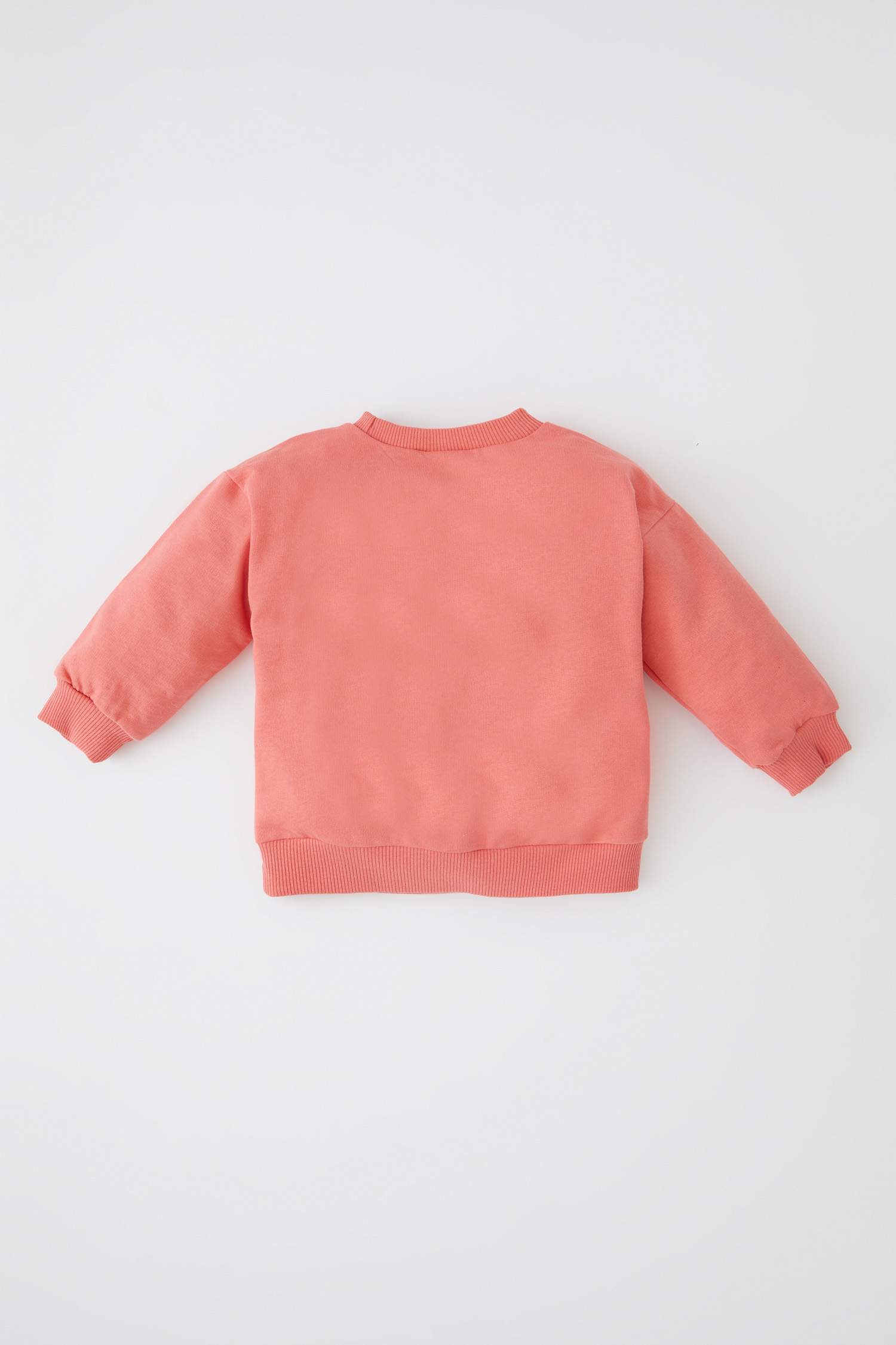 Свитшот стандартного кроя с круглым вырезом для девочек