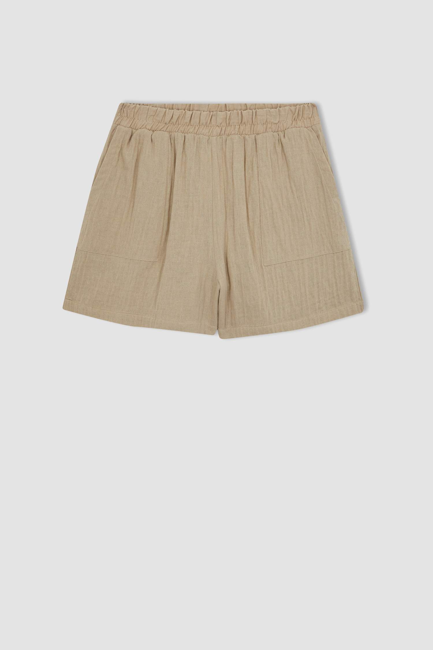 Short en mousseline taille normale à coupe régulière