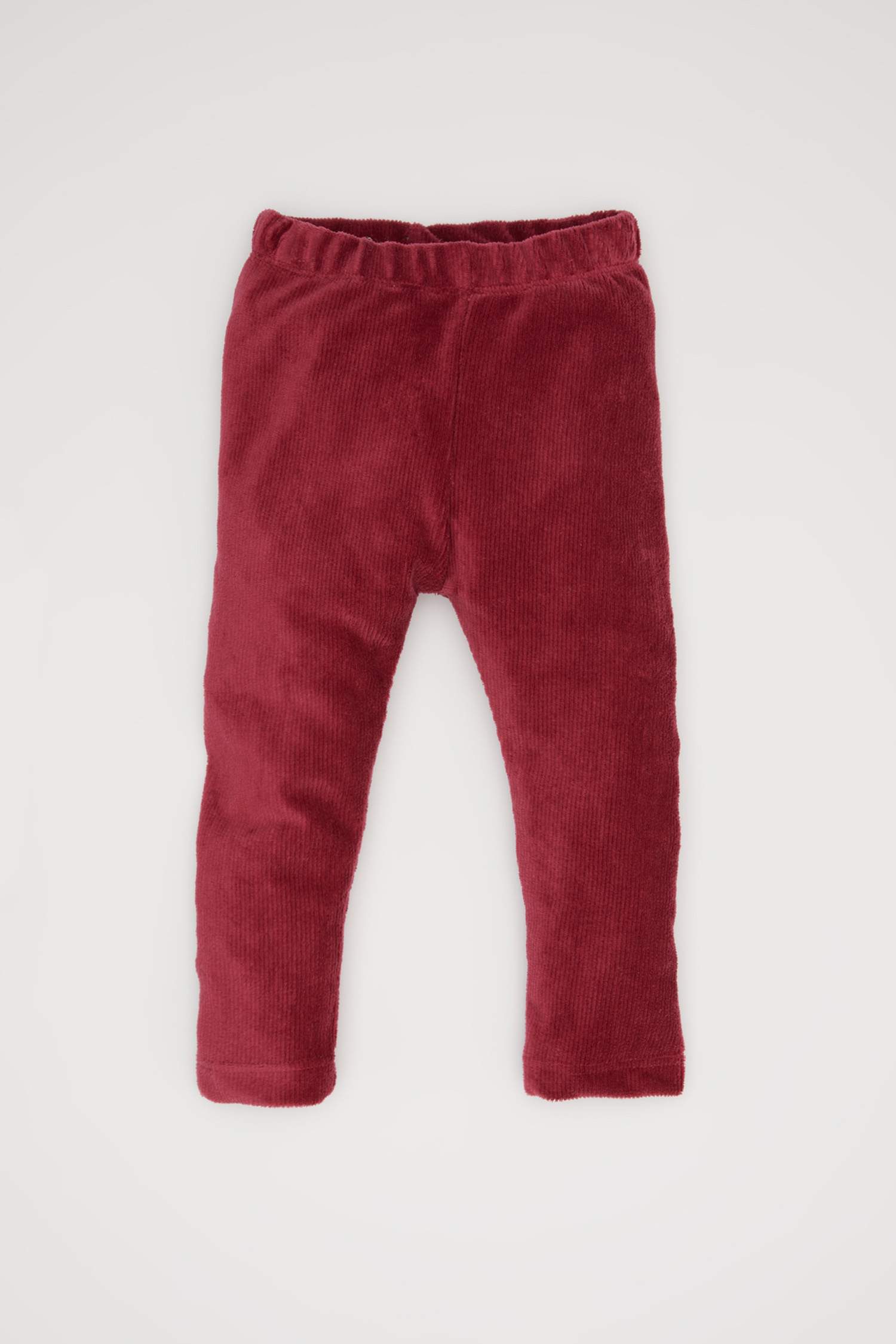 Baby Girl Straight Leg Elastic Waist Velvet Leggings