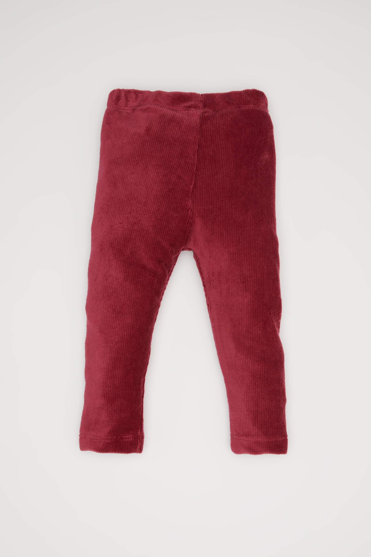 Baby Girl Straight Leg Elastic Waist Velvet Leggings