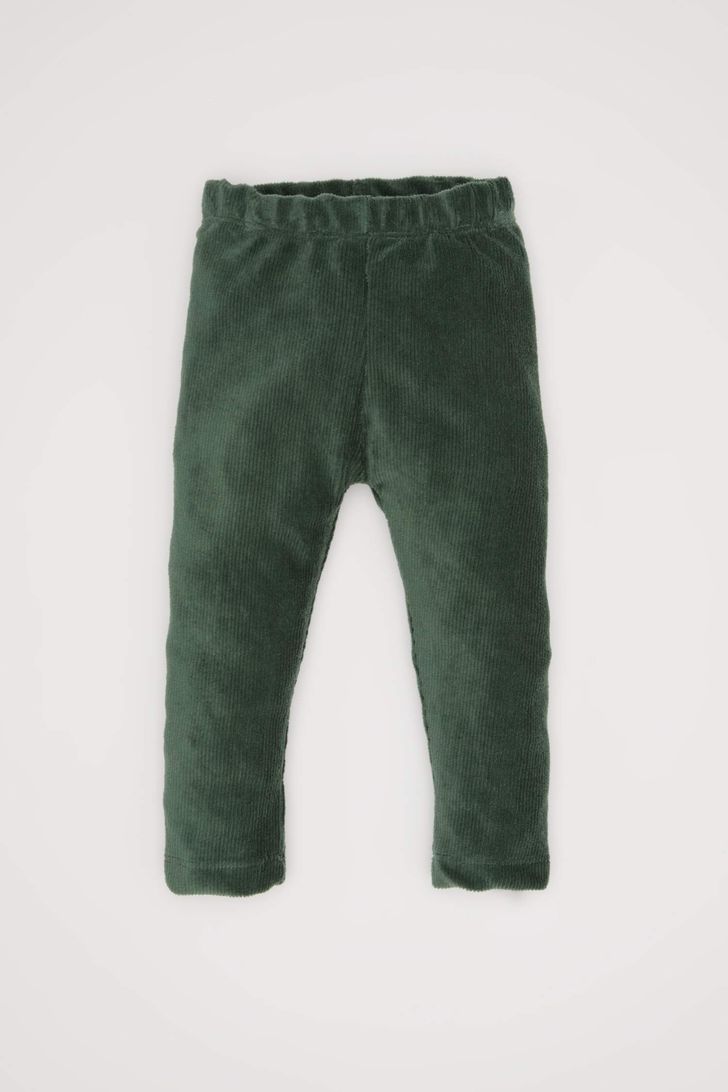 Kız Bebek Düz Paça Beli Lastikli Kadife Tayt