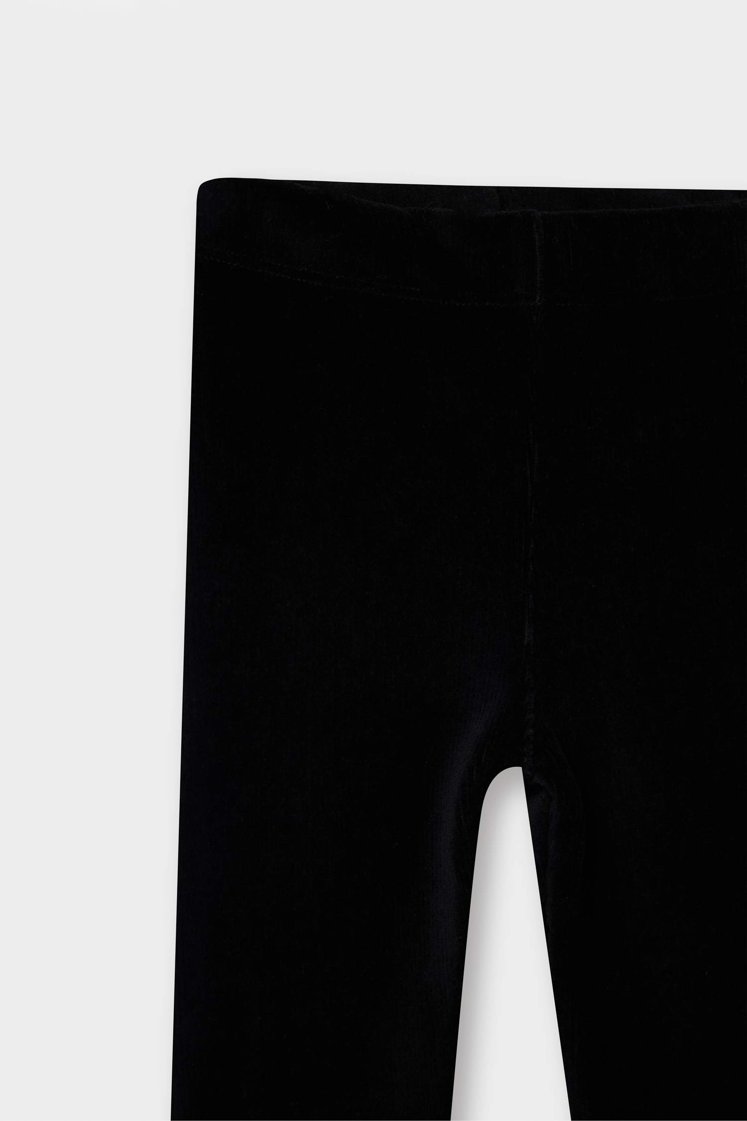 سروال ضيق قصة عادية مخمل مضلع بساق مطاطي