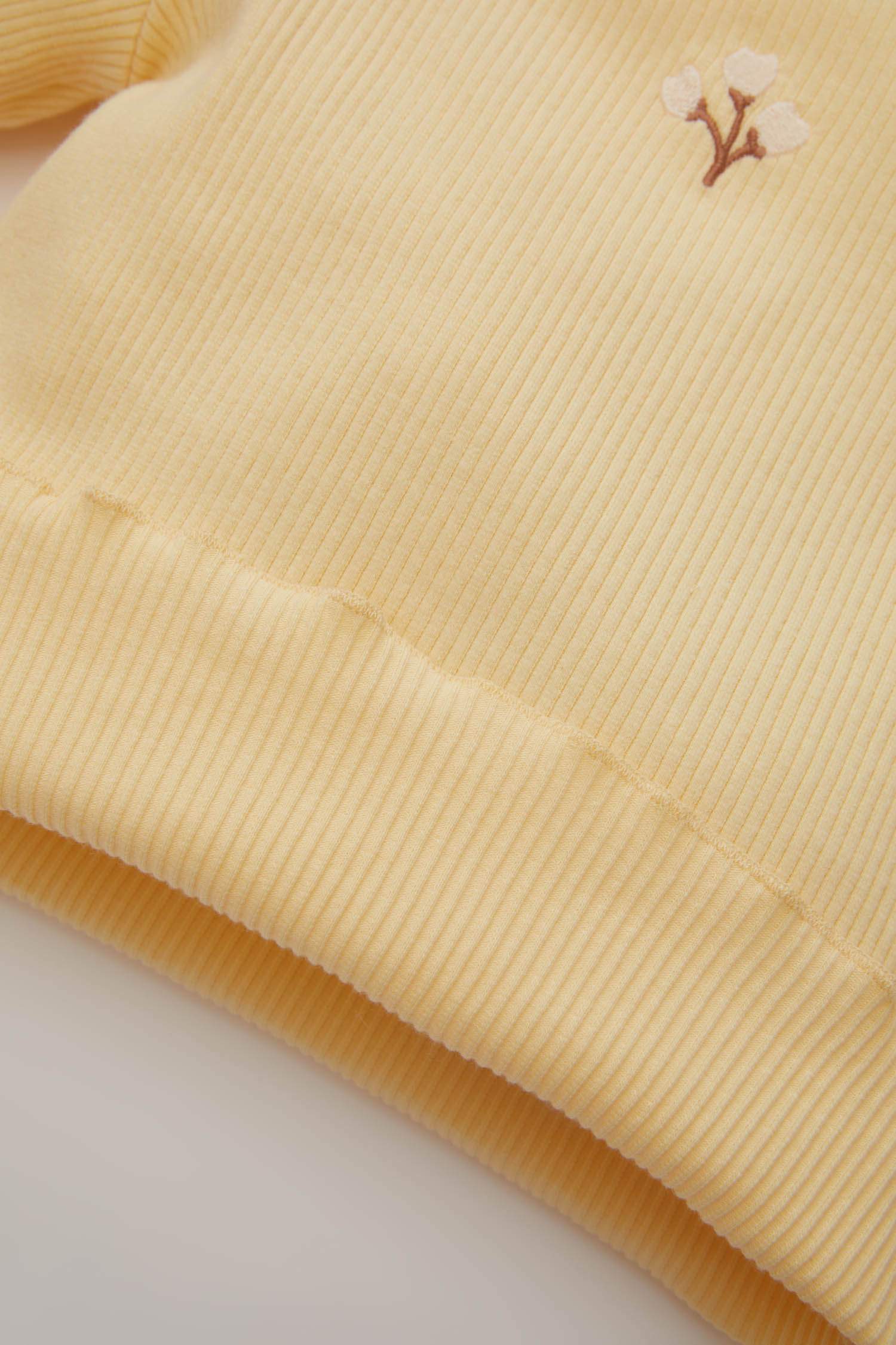 Kız Bebek 2'li Takım Çiçekli Fitilli Kaşkorse Uzun Kollu Tişört Beli Lastikli Alt