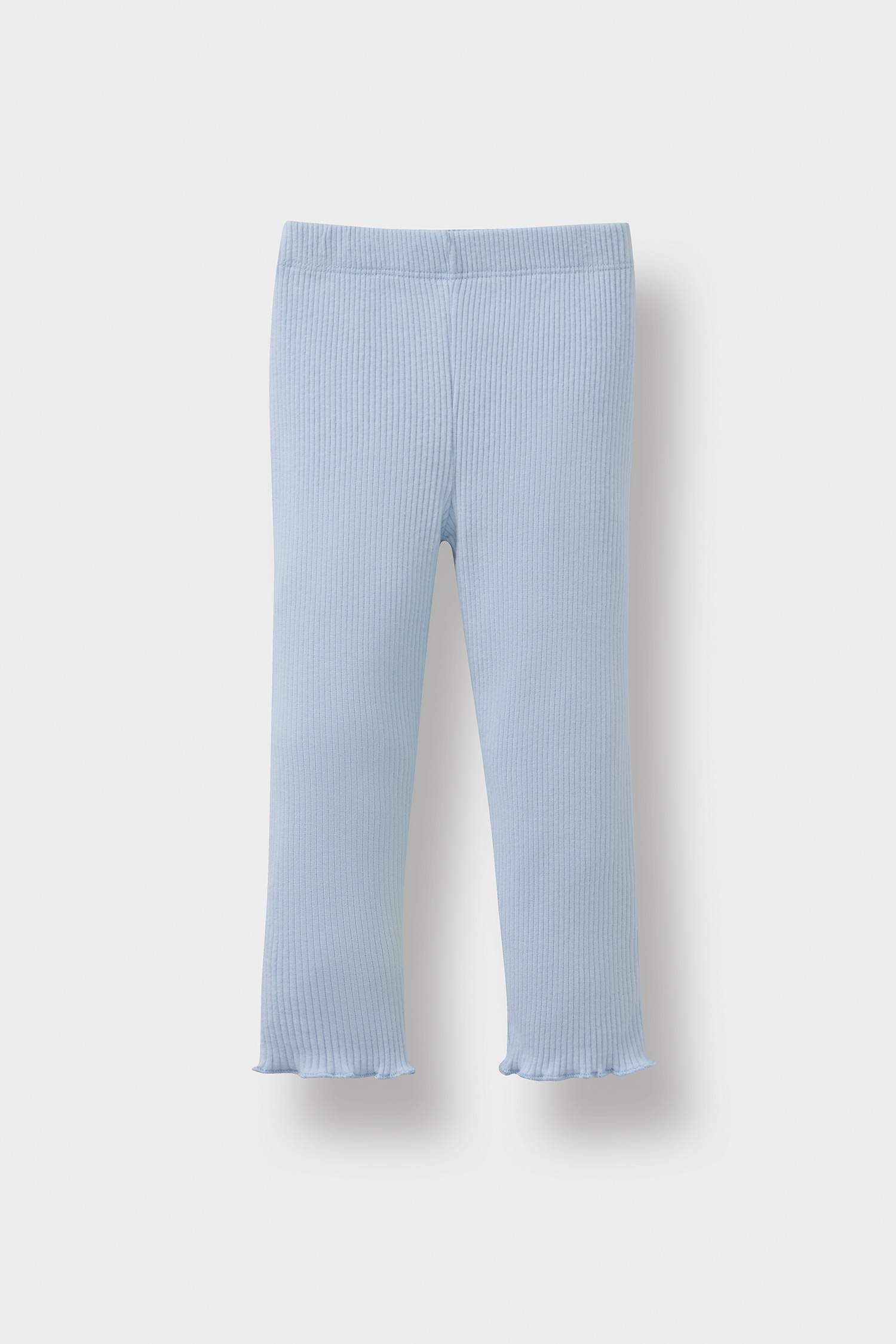 Kız Bebek 2'li Takım Çiçekli Fitilli Kaşkorse Uzun Kollu Tişört Beli Lastikli Alt