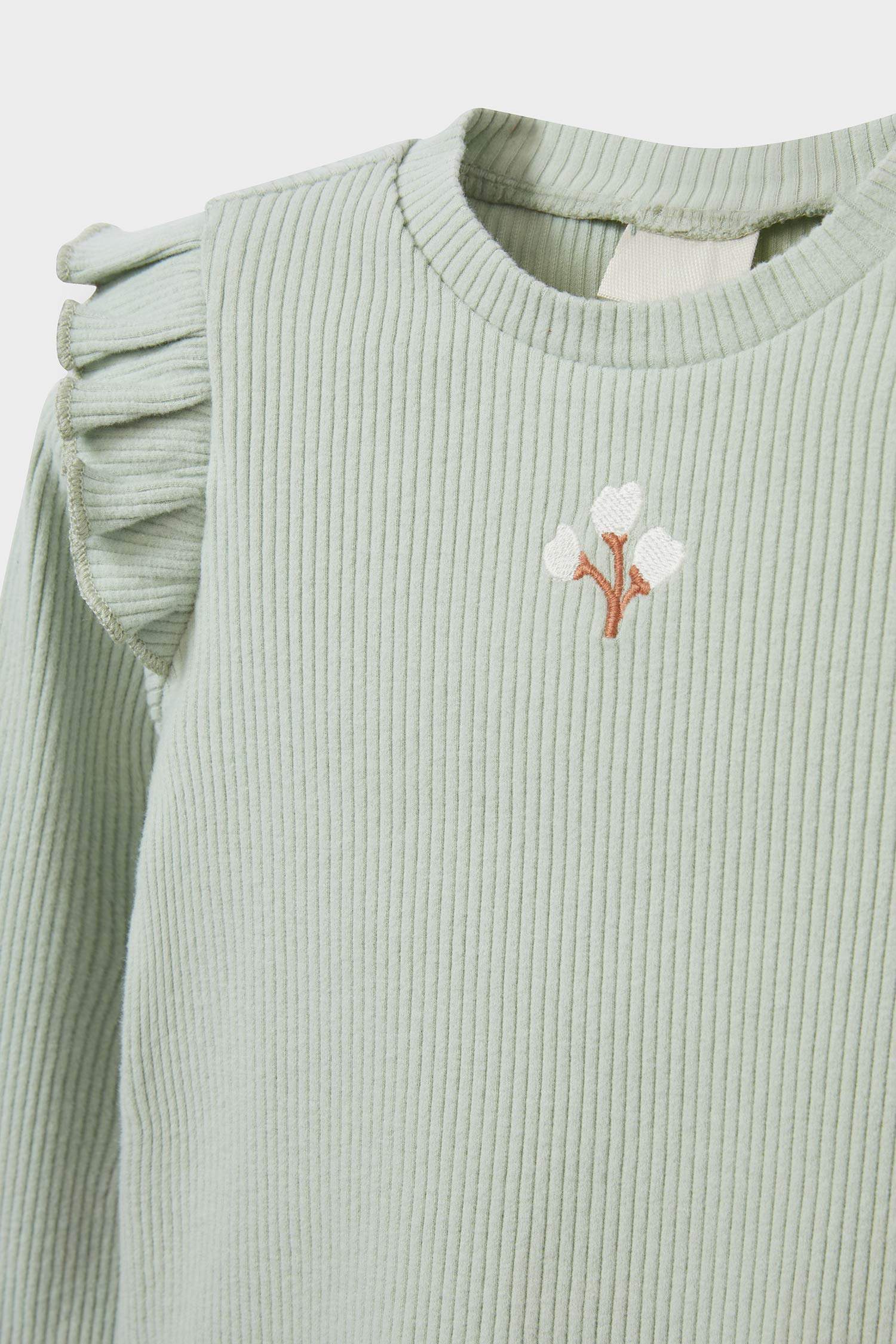 سيت بيبي بيبي فلورال مضلع تيشيرت وستريج - قطعتين