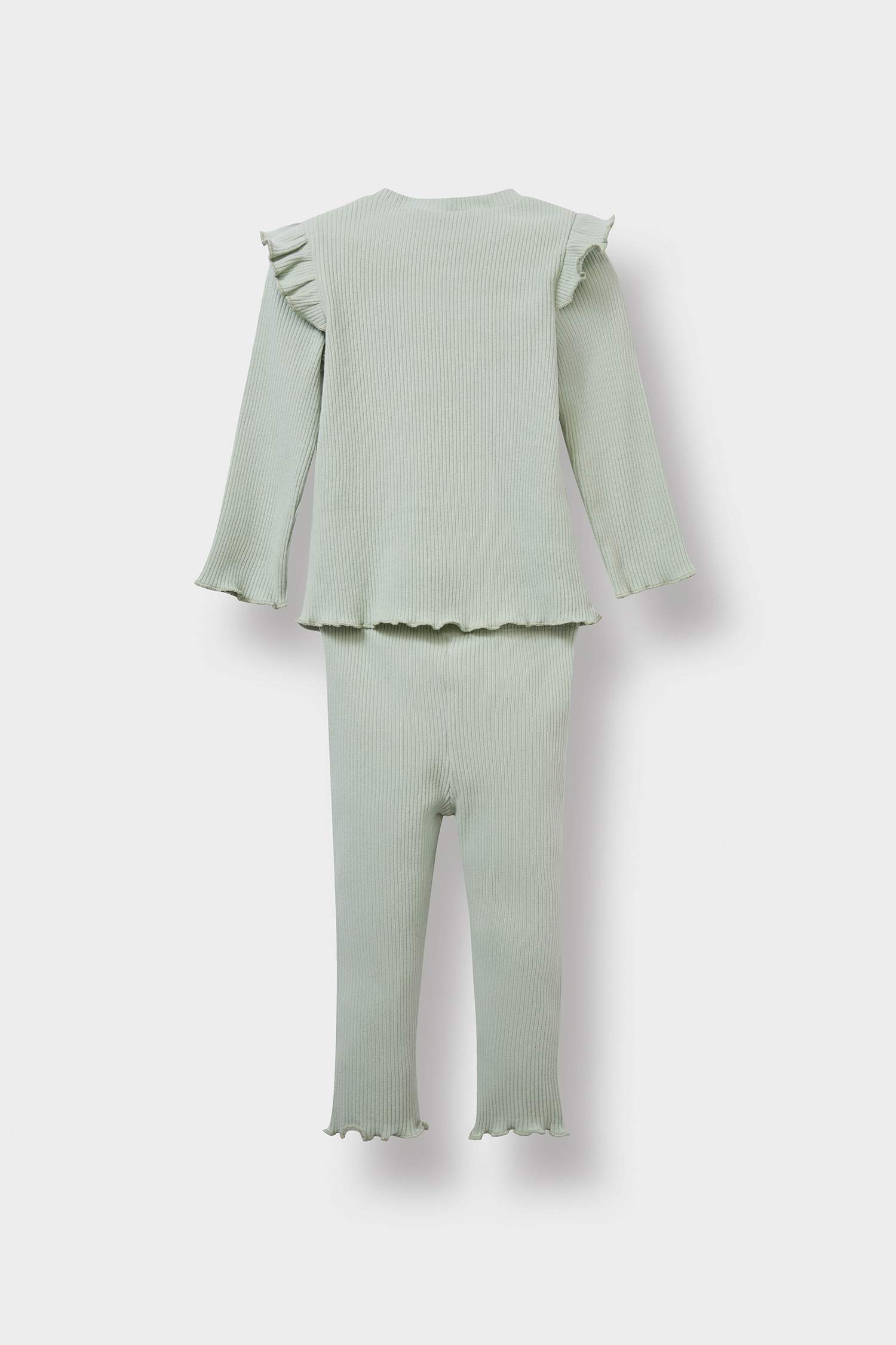 سيت بيبي بيبي فلورال مضلع تيشيرت وستريج - قطعتين