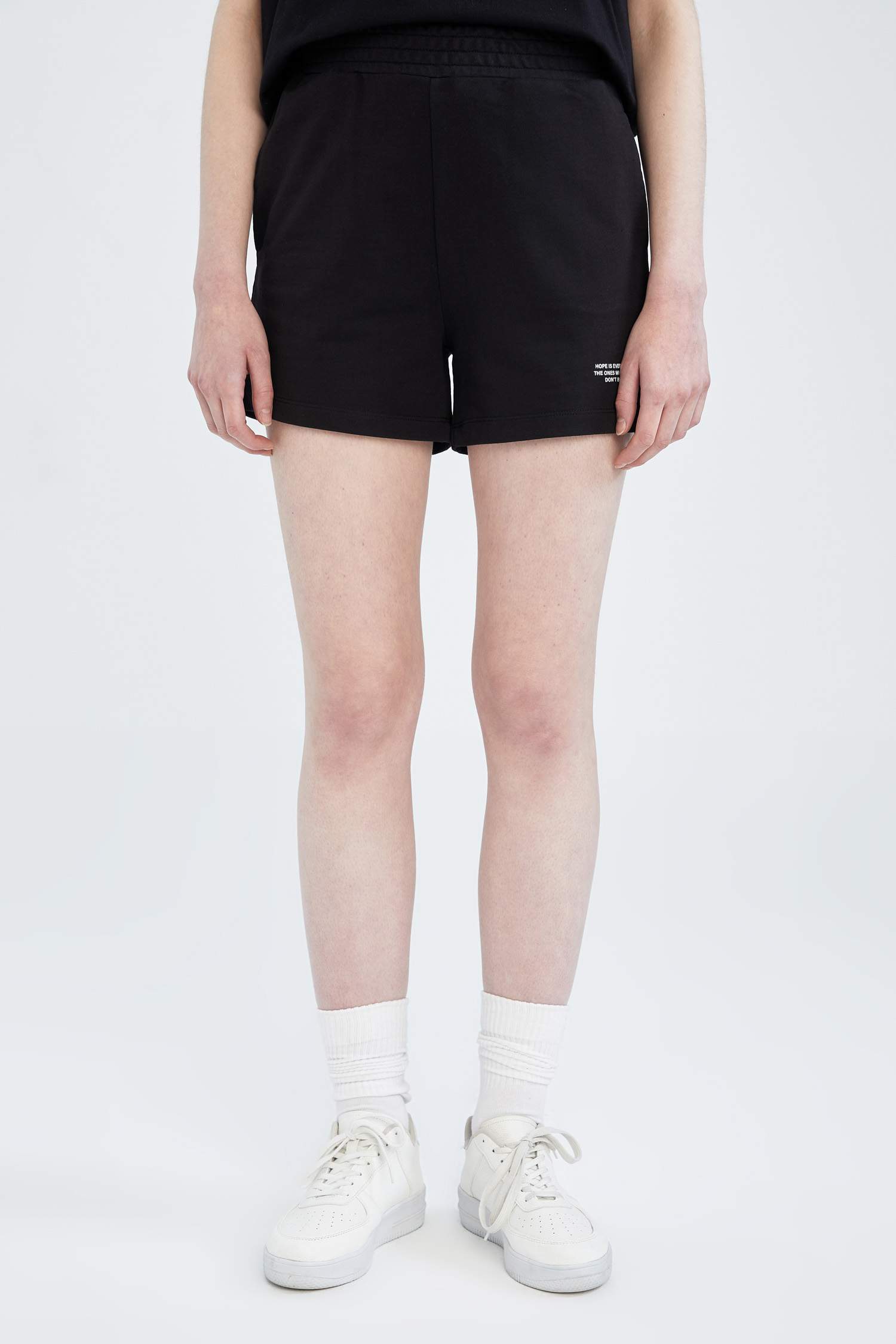 Defacto Fit Short imprimé à slogan