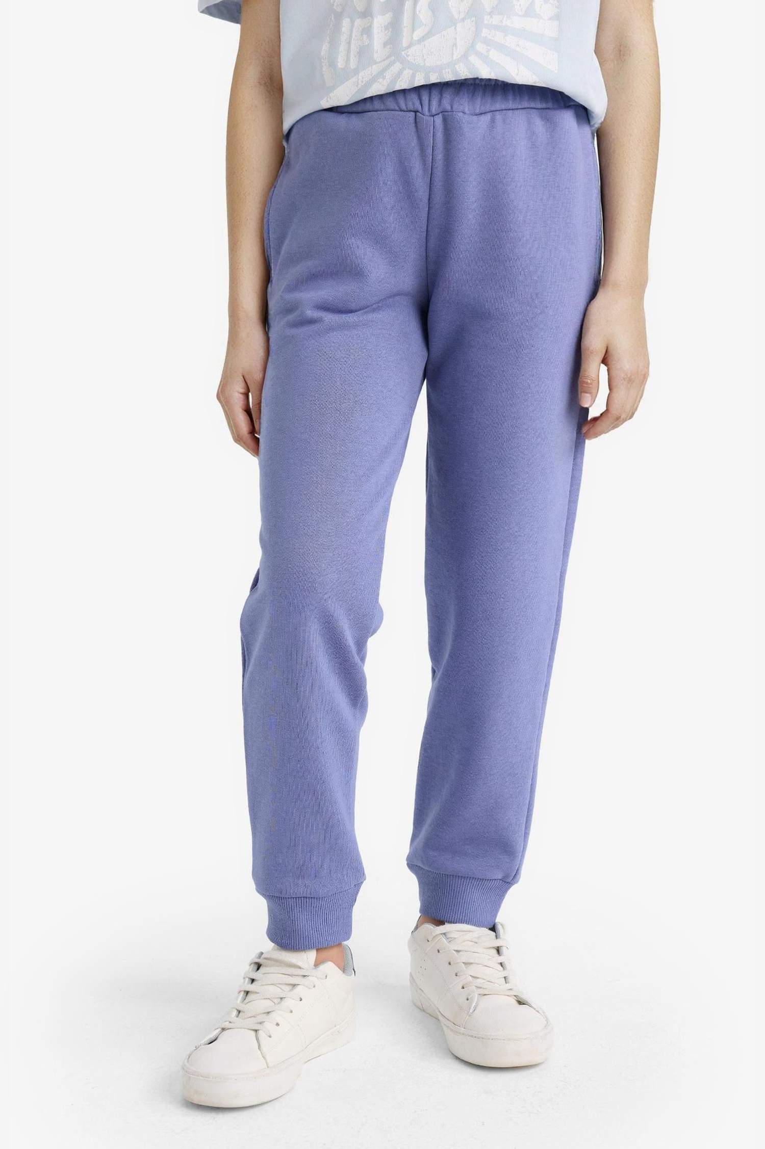 Girl Standard Fit Basic Elastic Waist Jogger Sweatpants