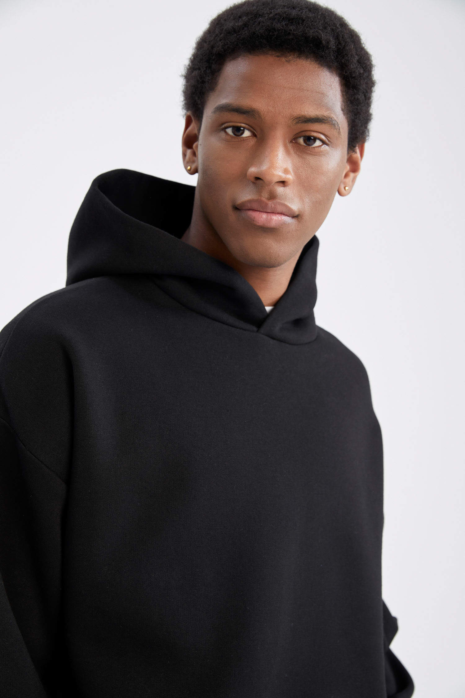 Black Man Oversize Fit Long Sleeve Sweatshirt 2527874 | DeFacto