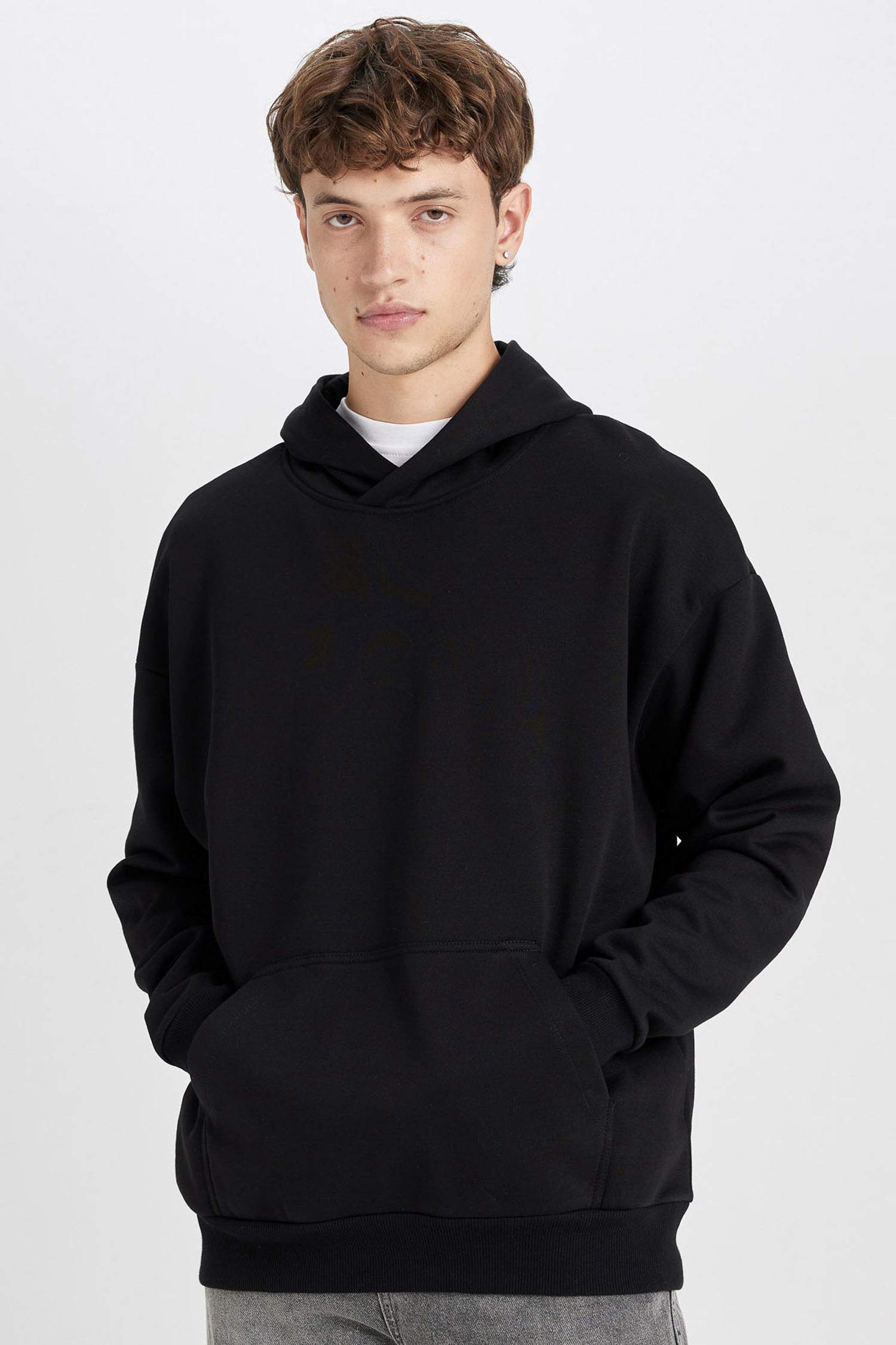 Sweat- Shirt Coupe Oversize Encapuchonné