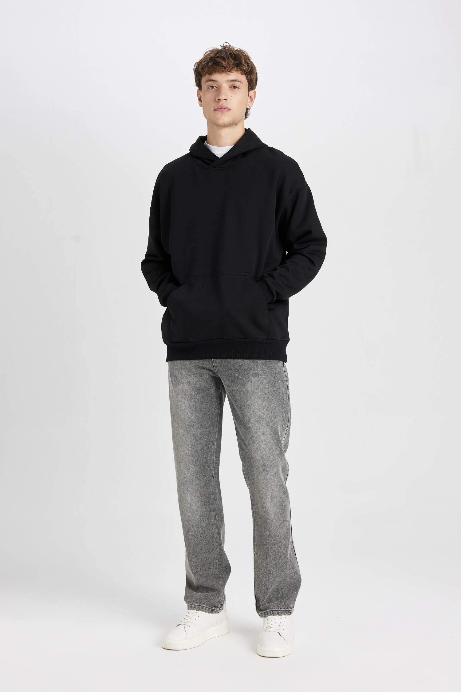 Sweat- Shirt Coupe Oversize Encapuchonné